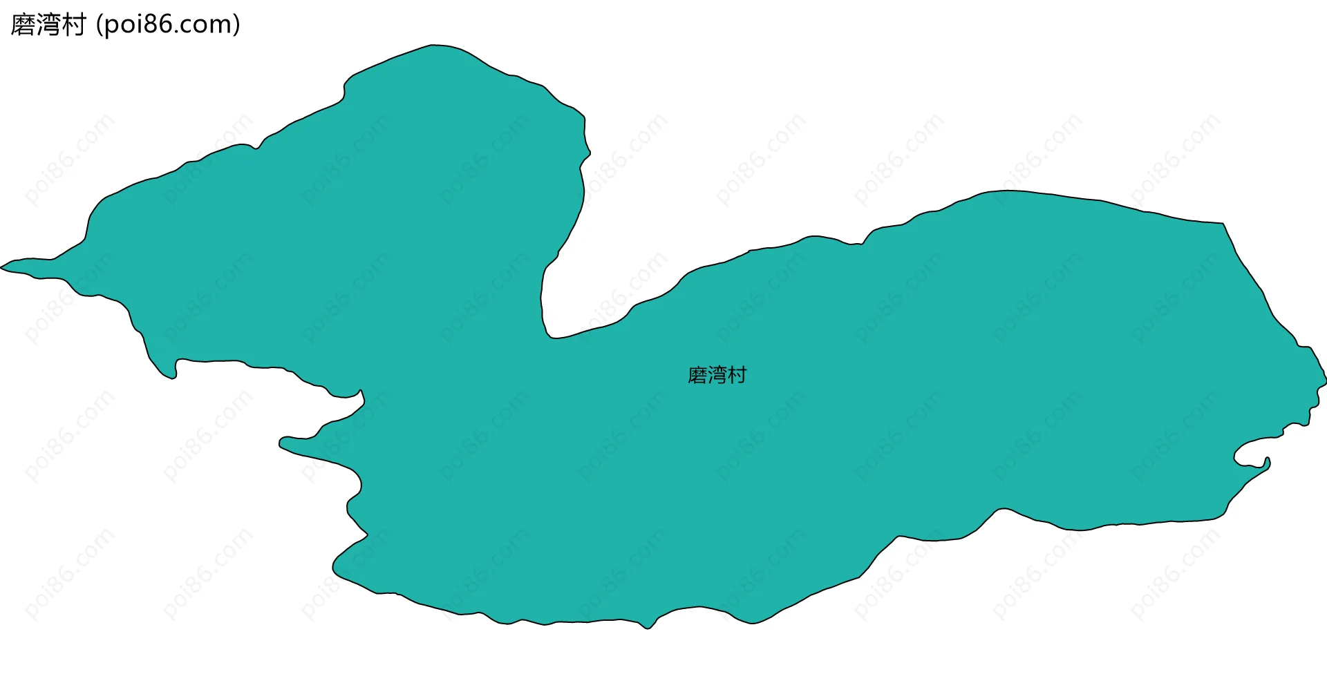 磨湾村边界地图