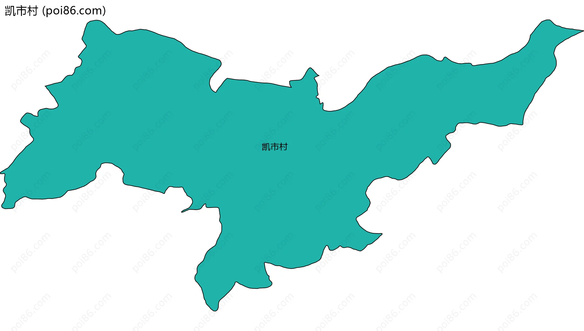 凯市村边界地图