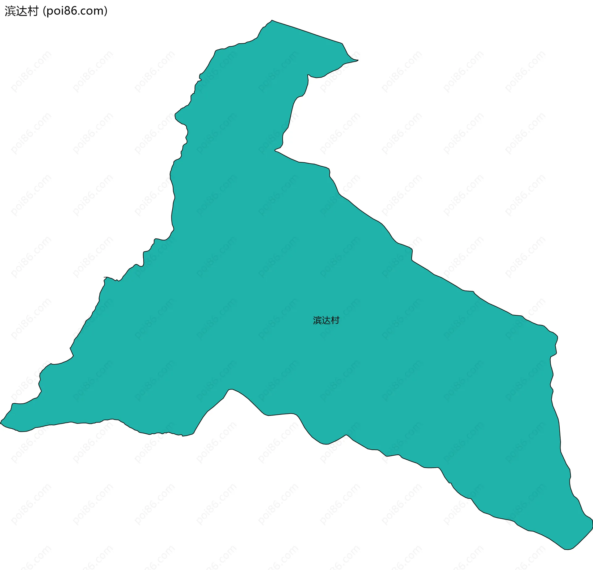 滨达村边界地图