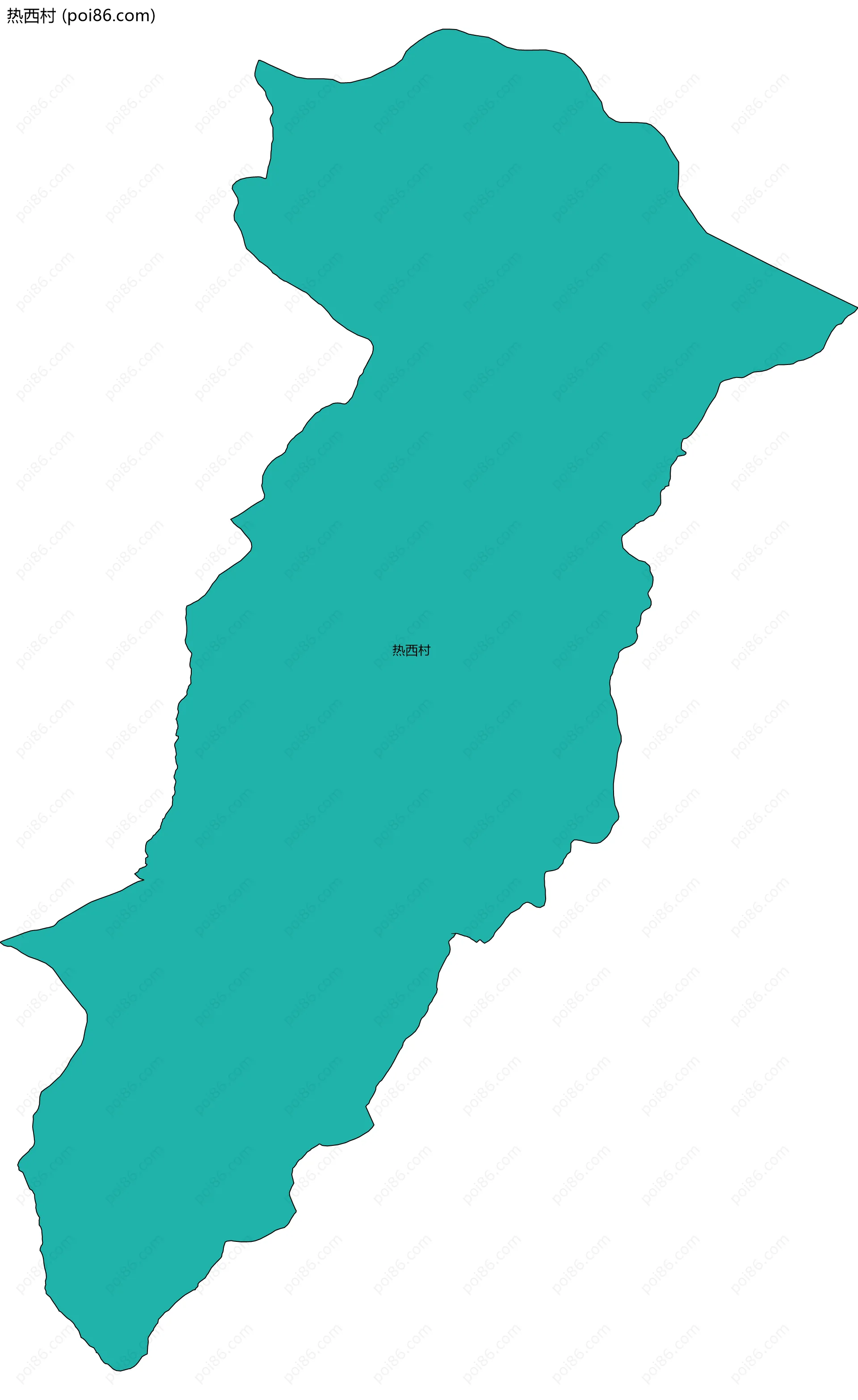 热西村边界地图