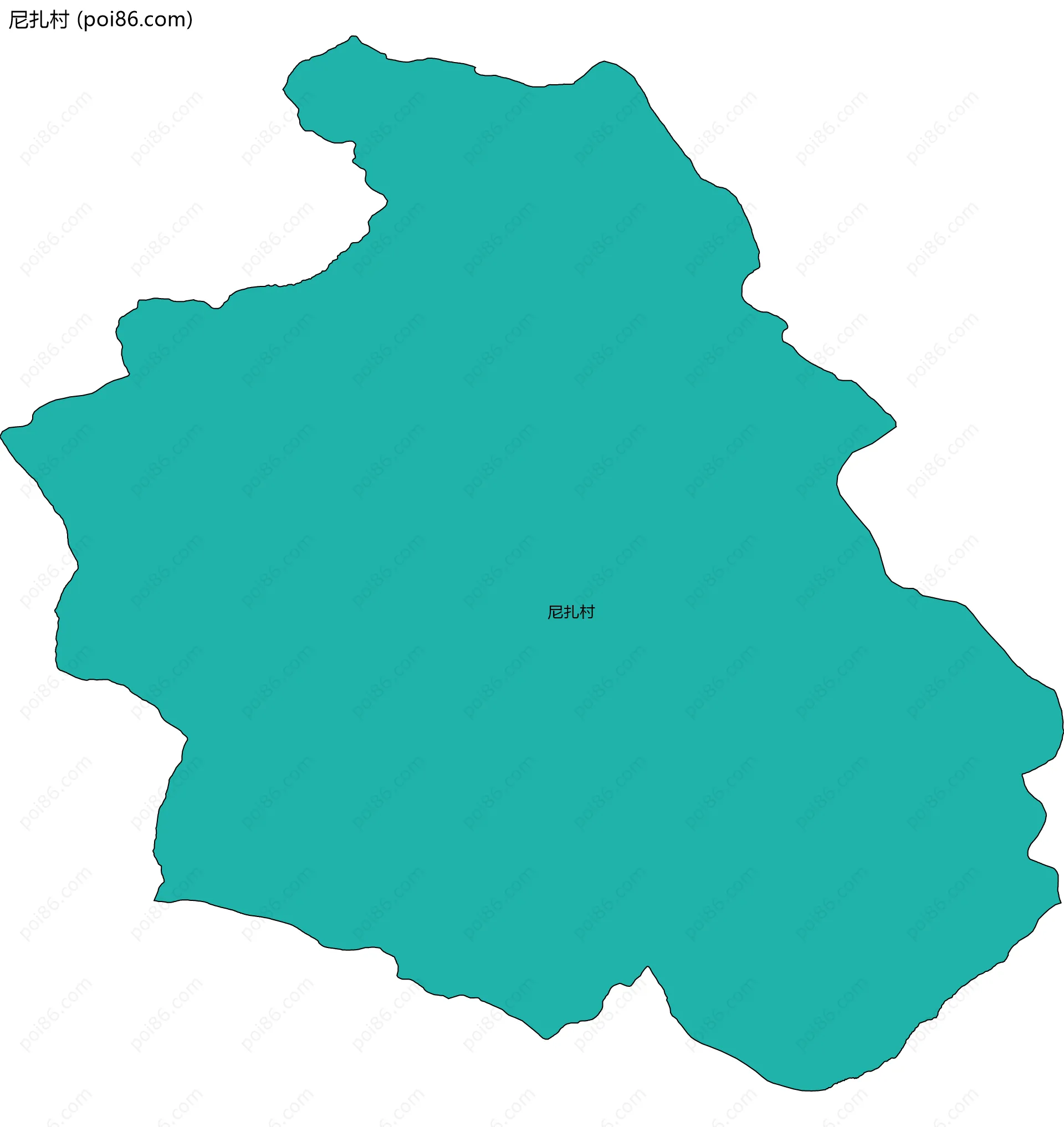 尼扎村边界地图