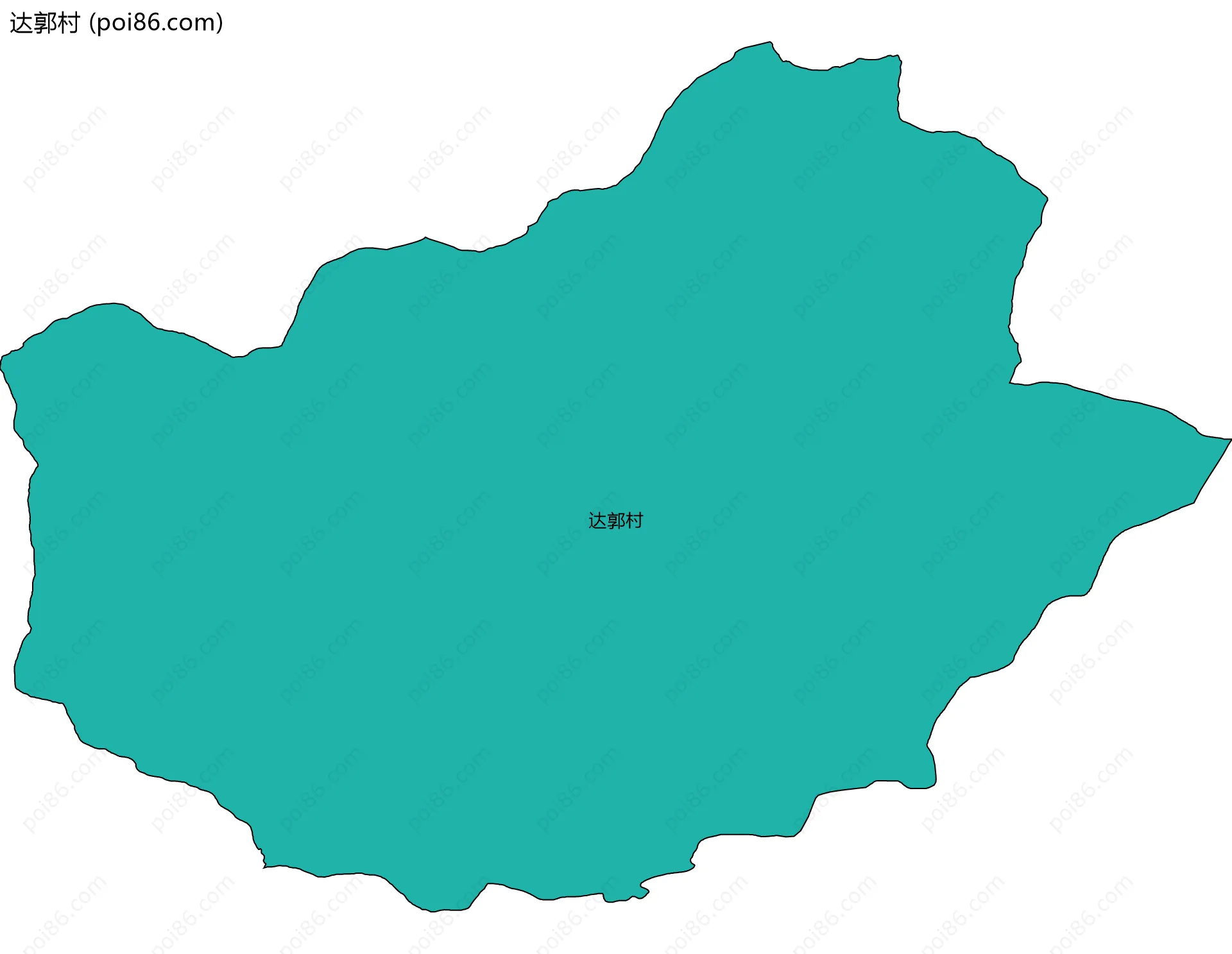 达郭村边界地图
