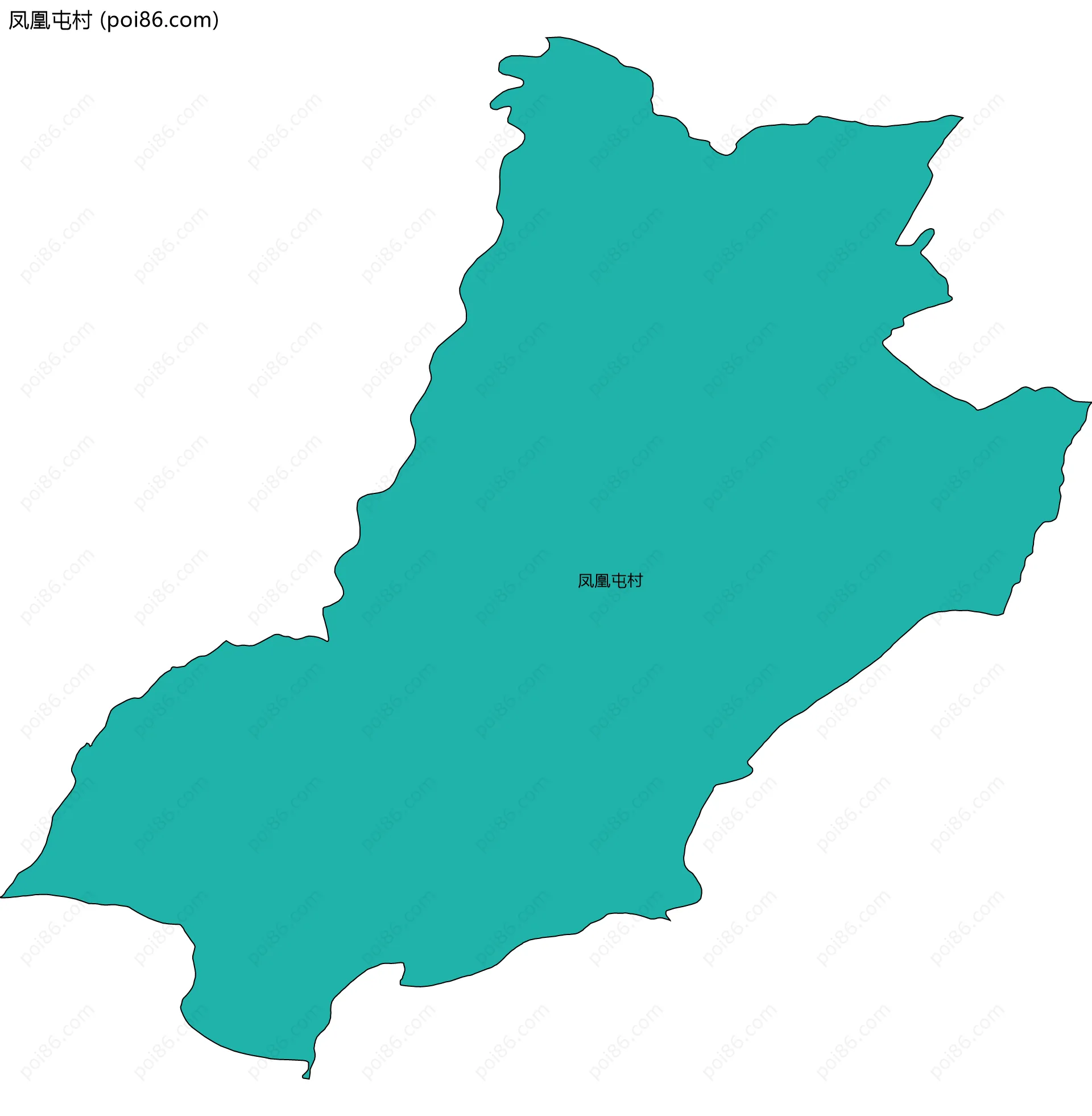 凤凰屯村边界地图