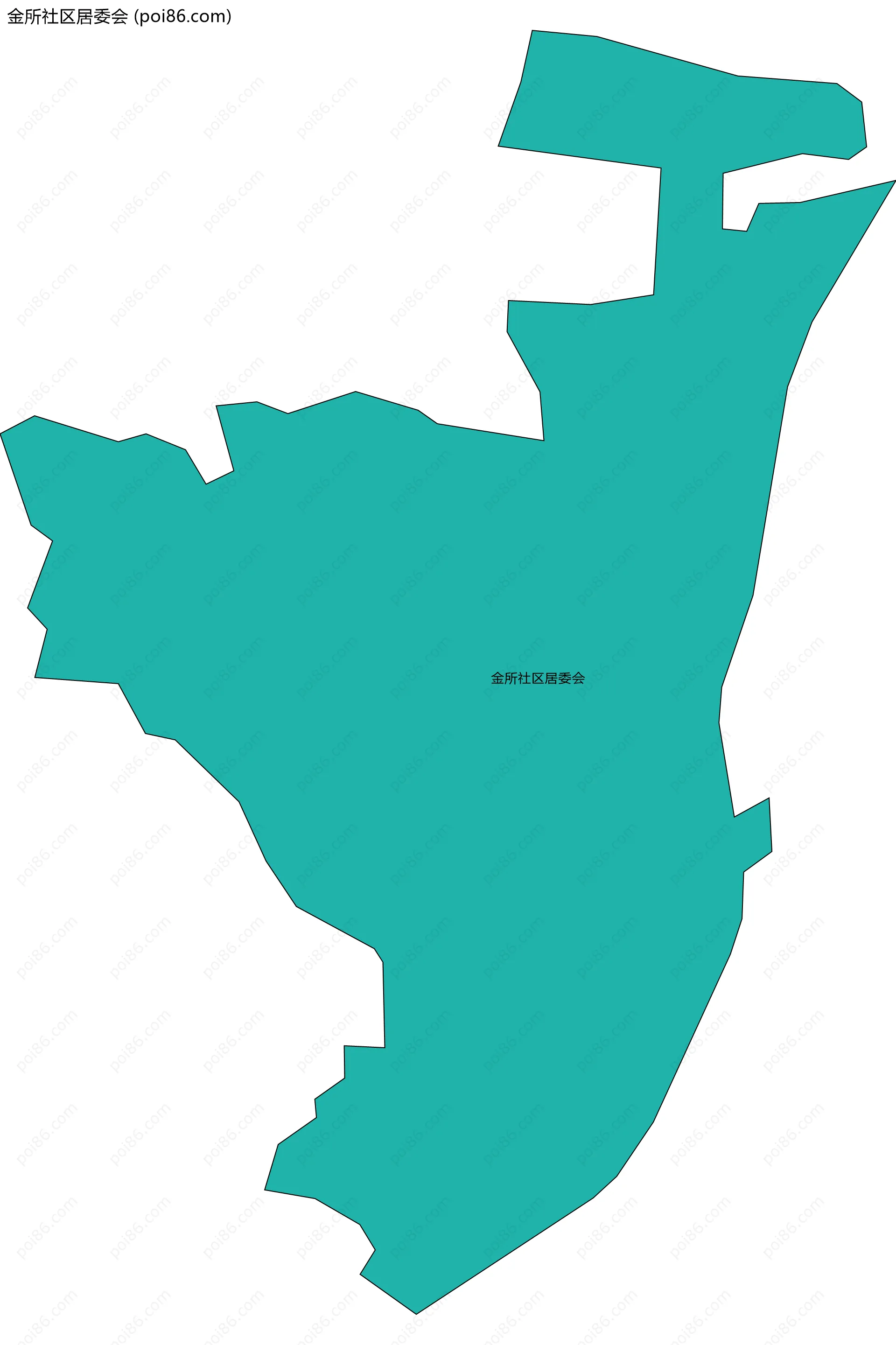 金所社区居委会边界地图