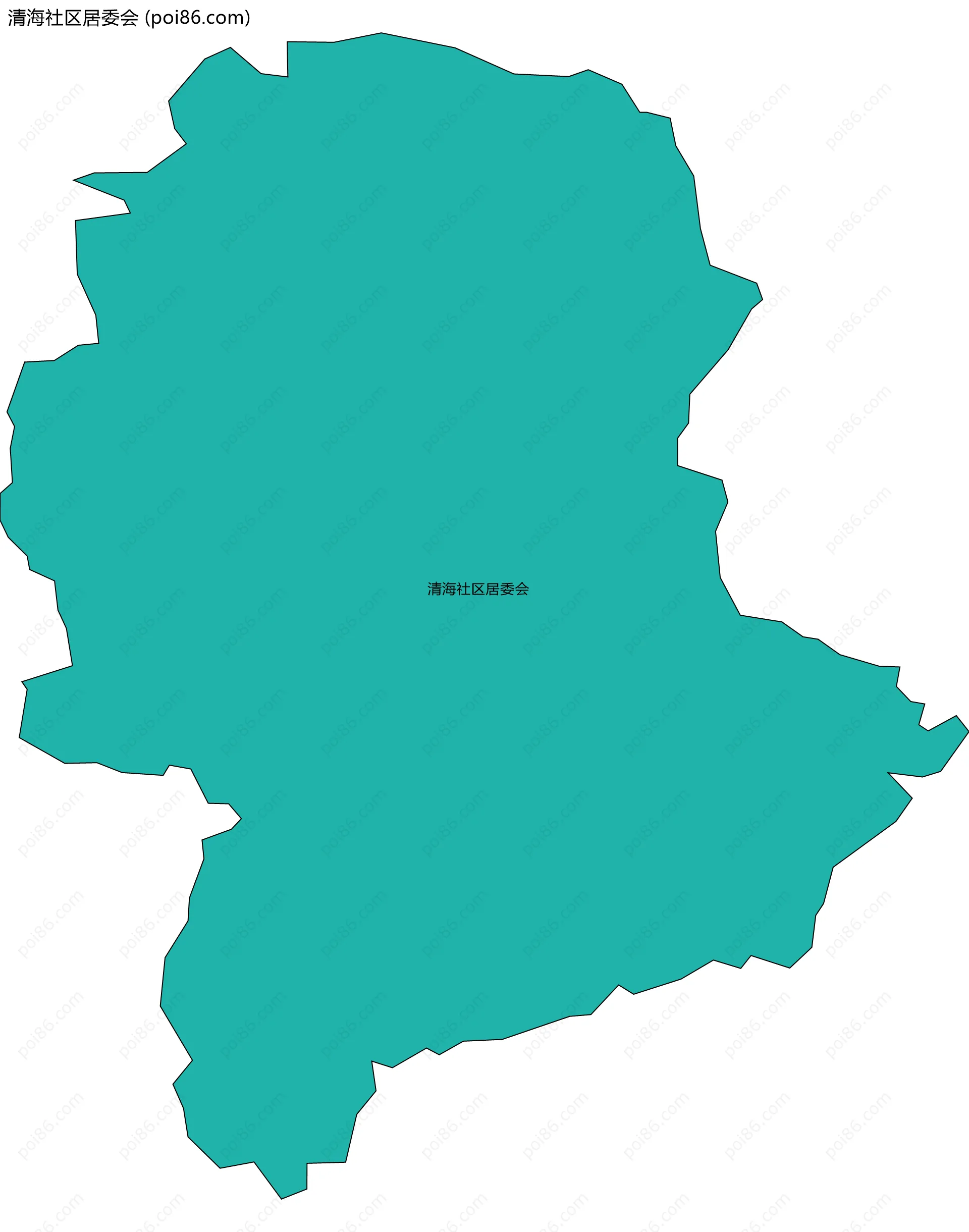 清海社区居委会边界地图