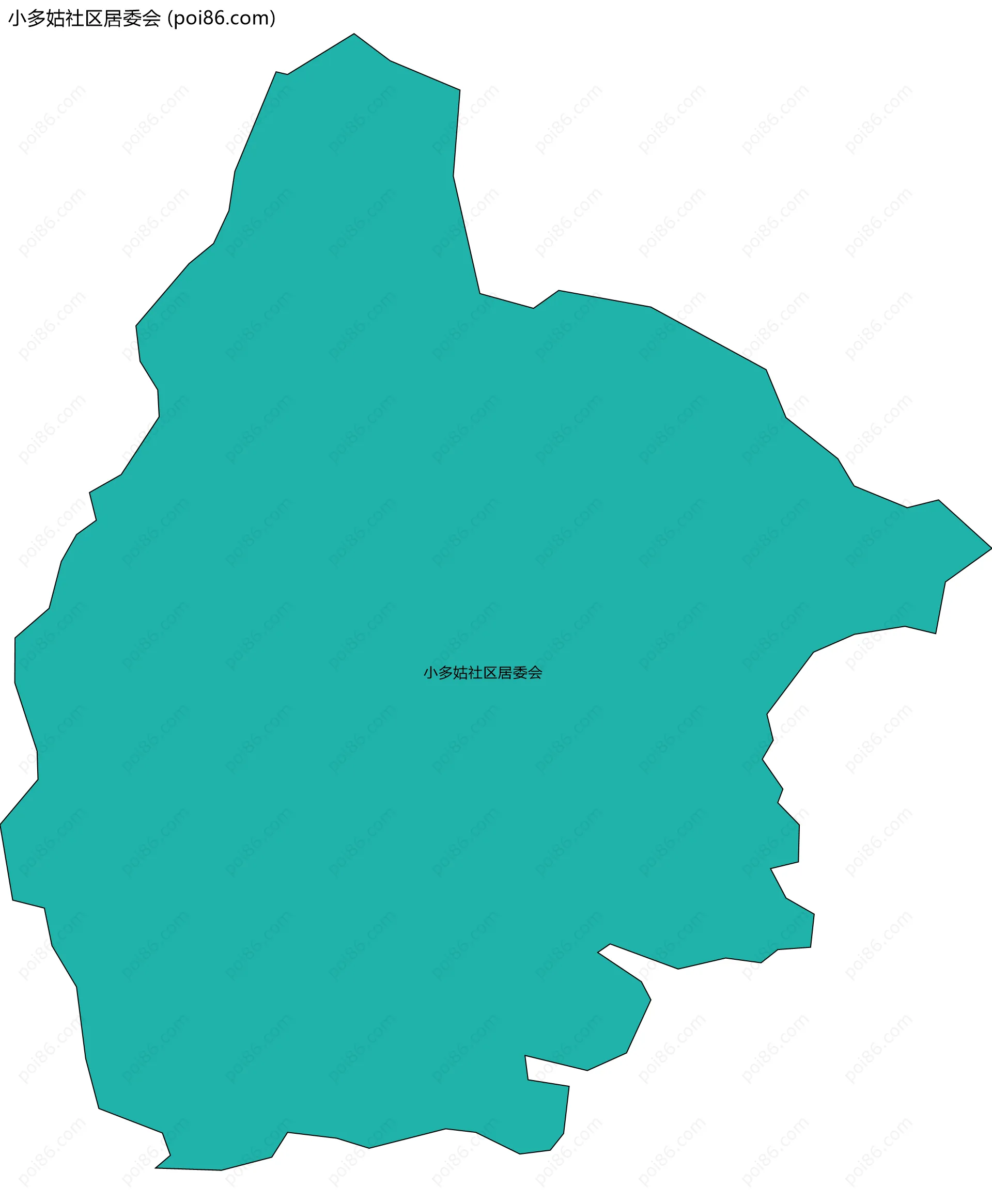 小多姑社区居委会边界地图