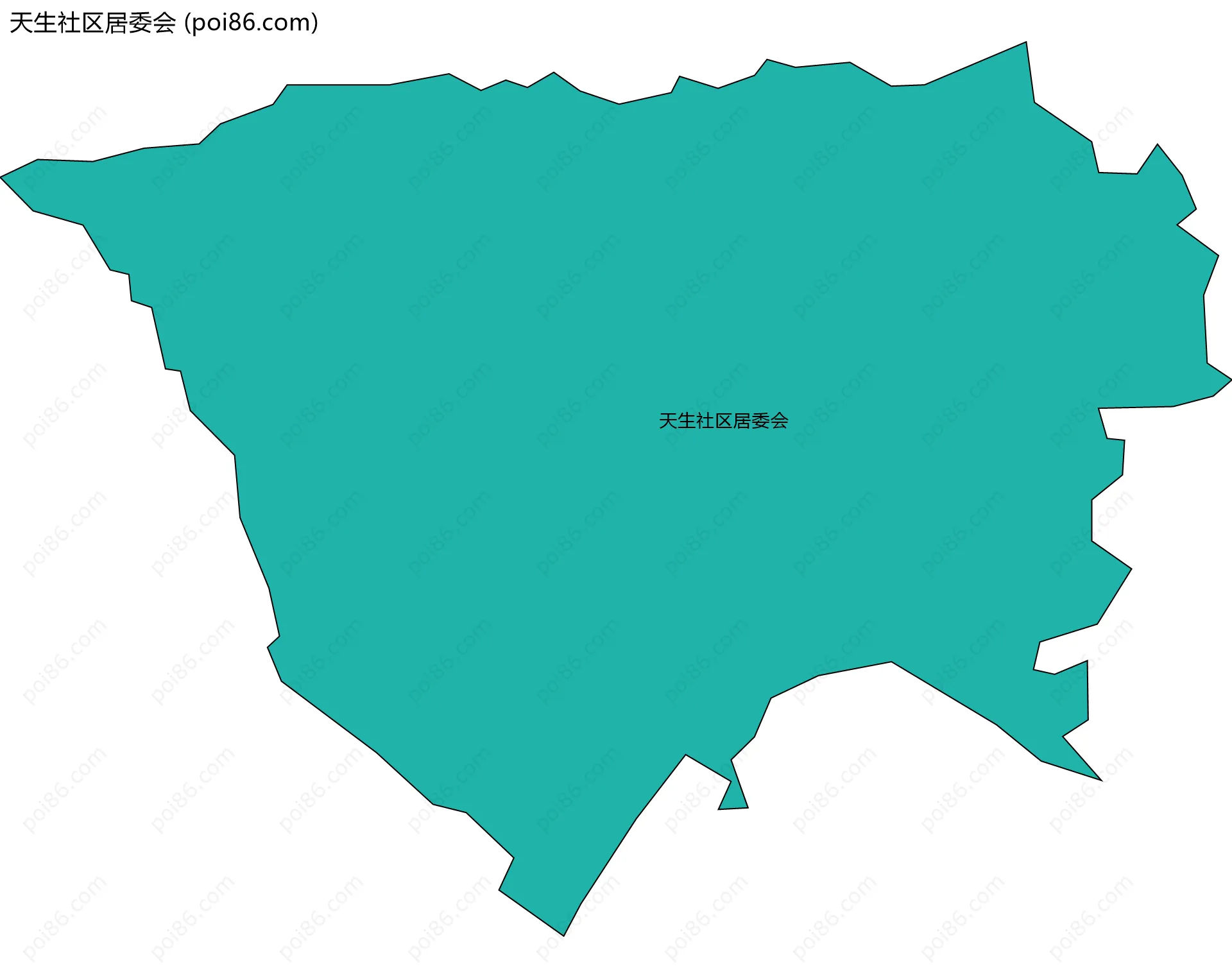 天生社区居委会边界地图