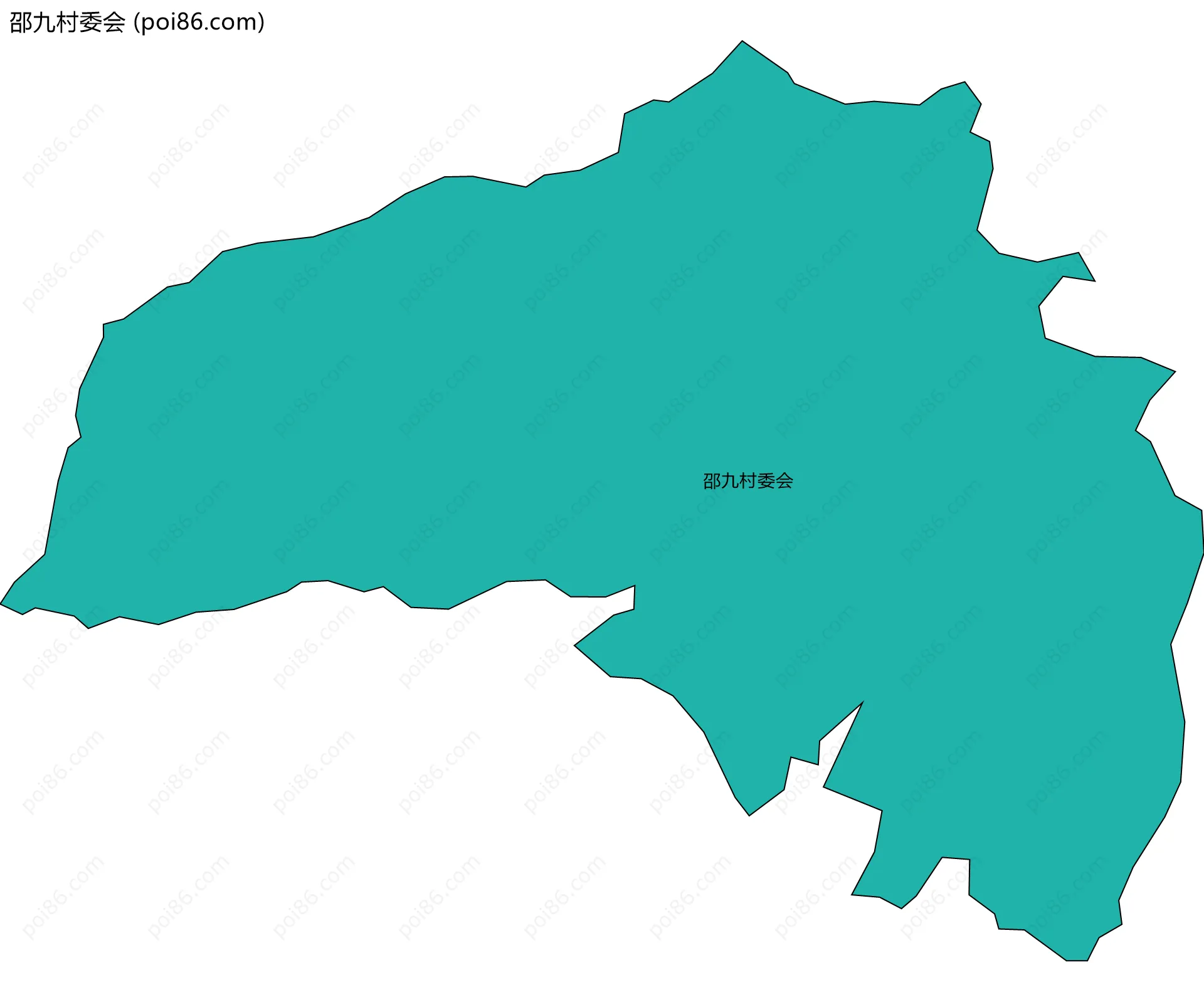 邵九村委会边界地图