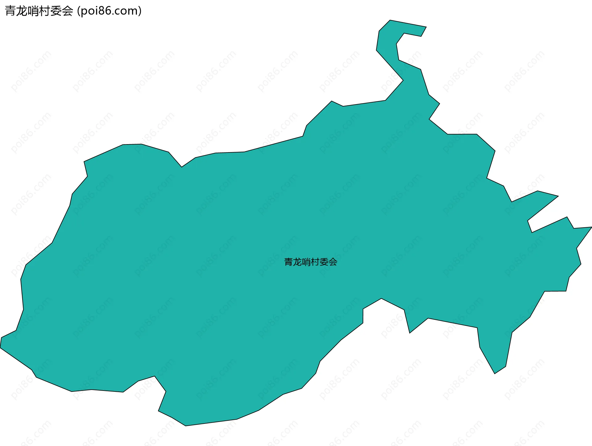 青龙哨村委会边界地图