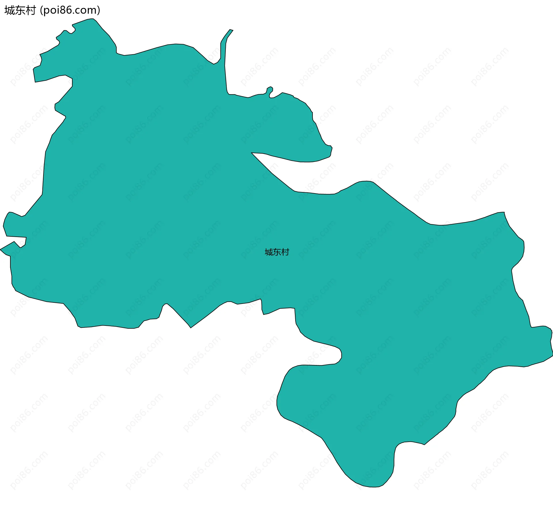 城东村边界地图