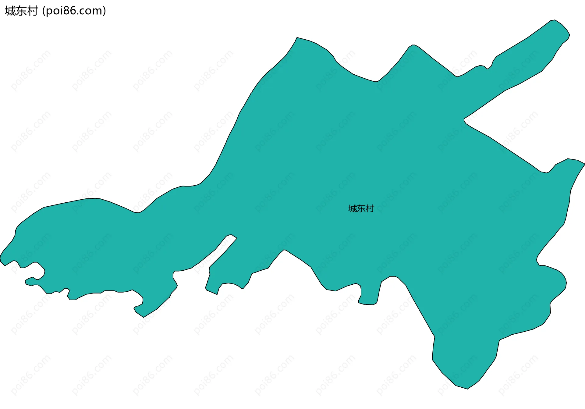 城东村边界地图