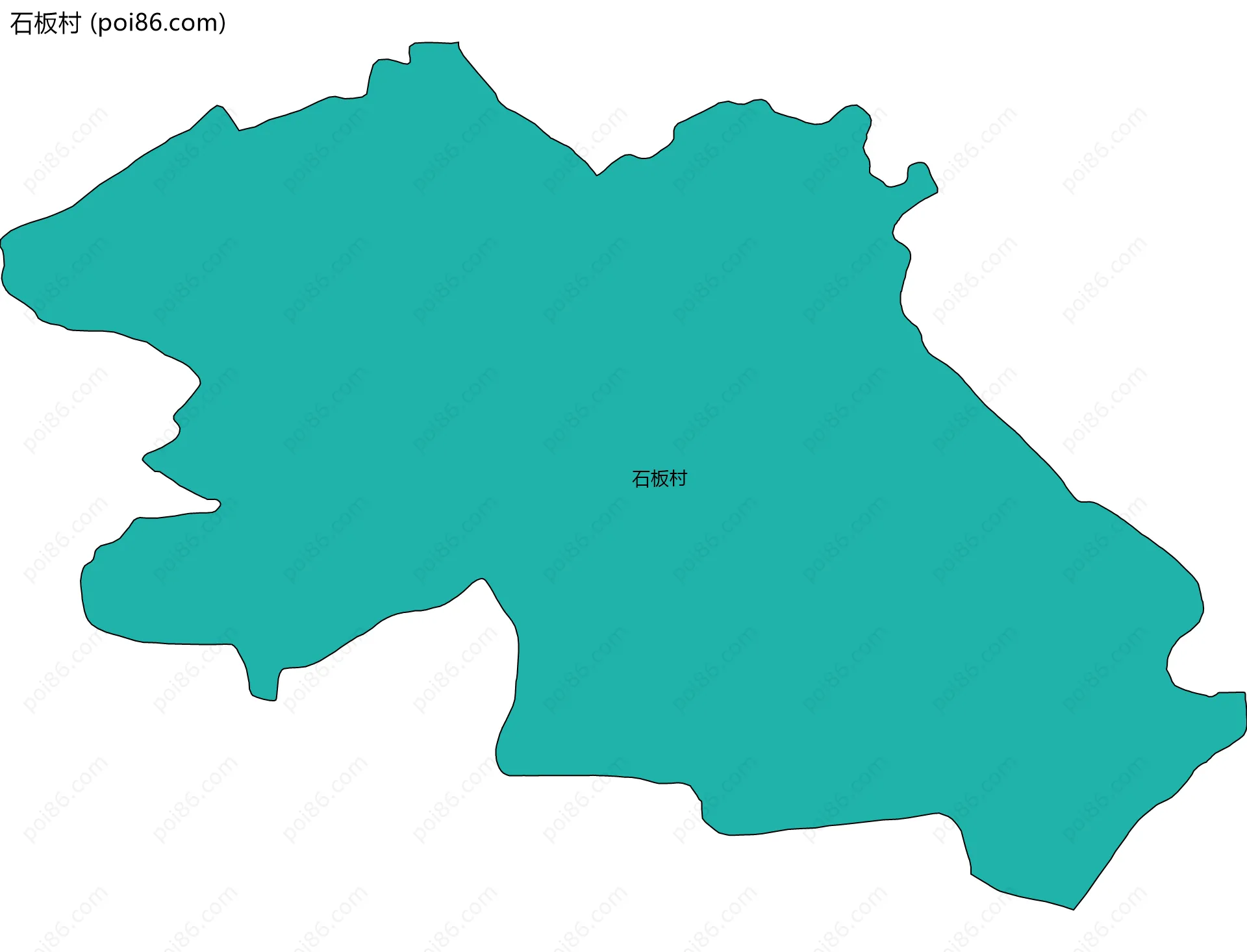 石板村边界地图