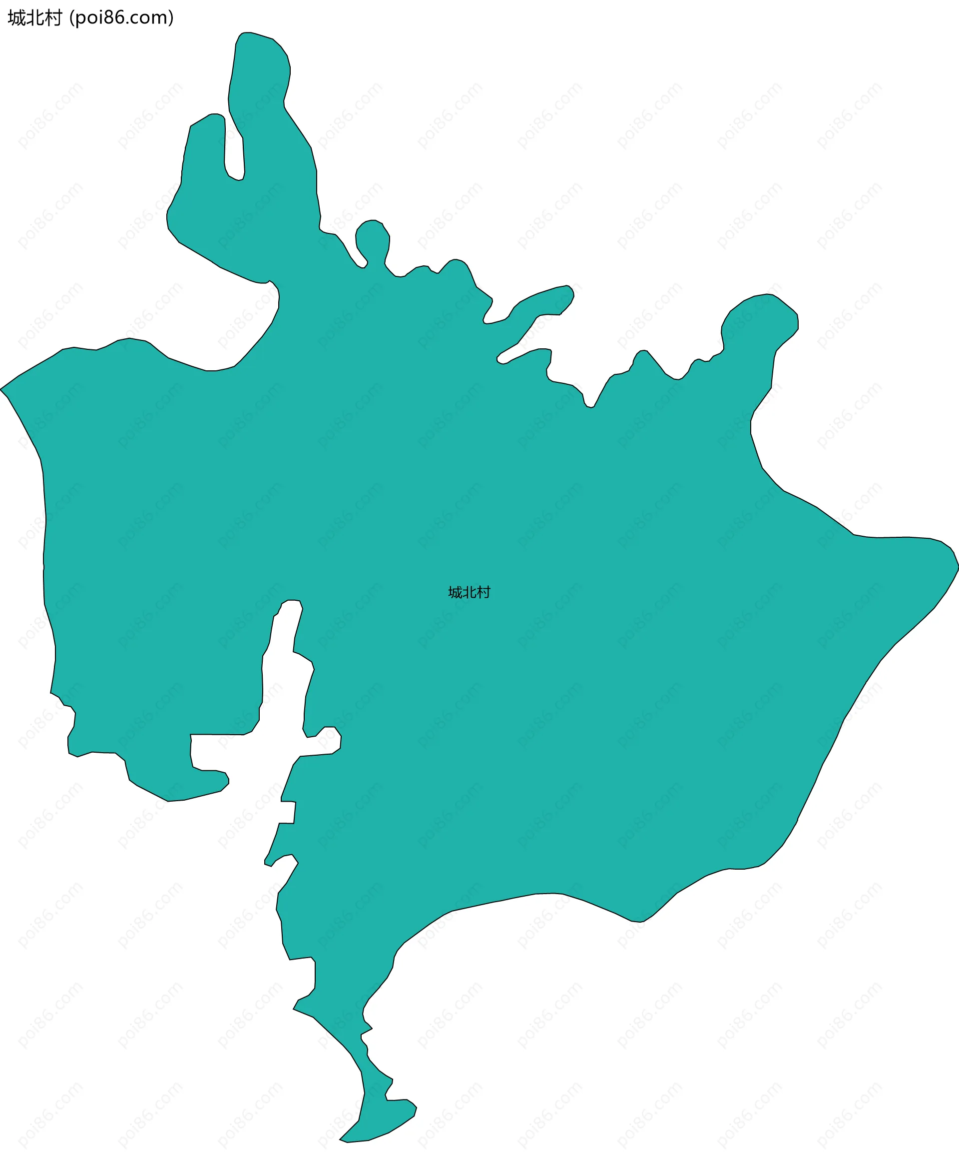 城北村边界地图