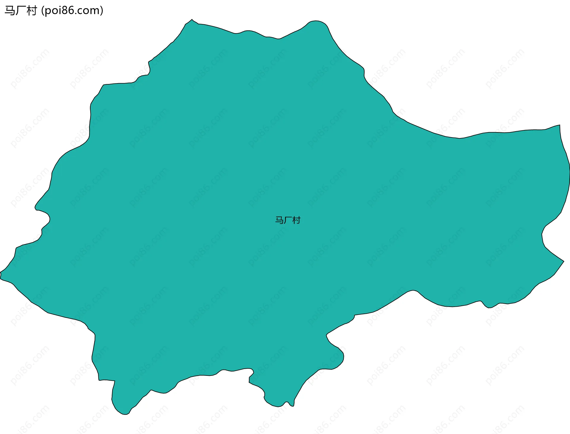 马厂村边界地图