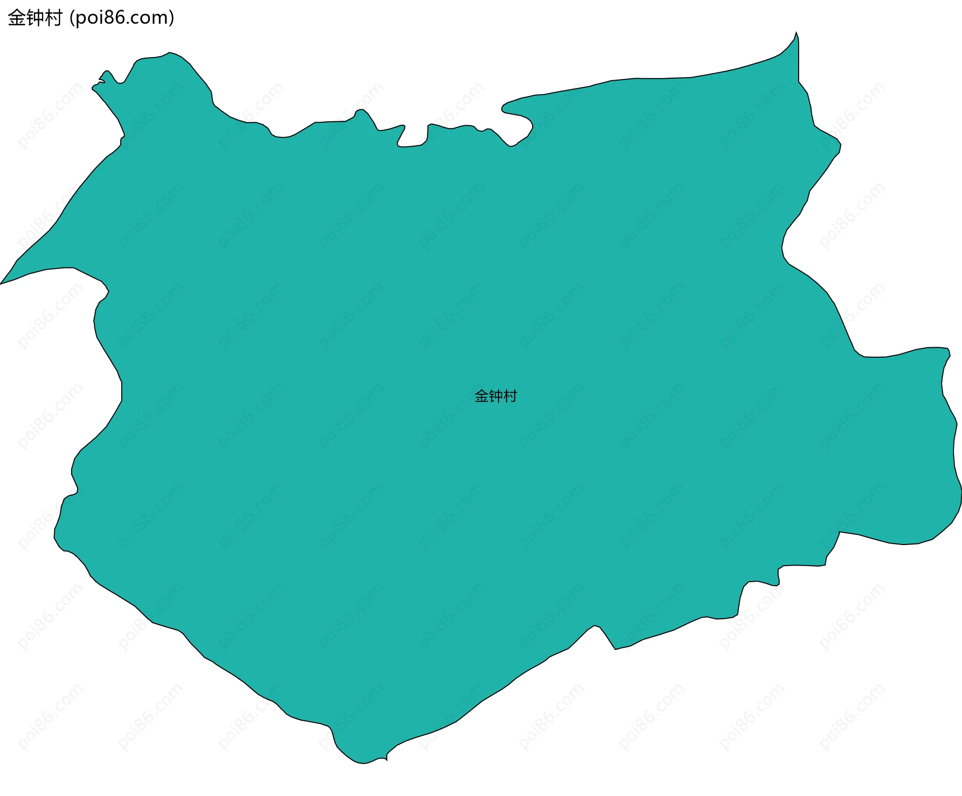 金钟村边界地图