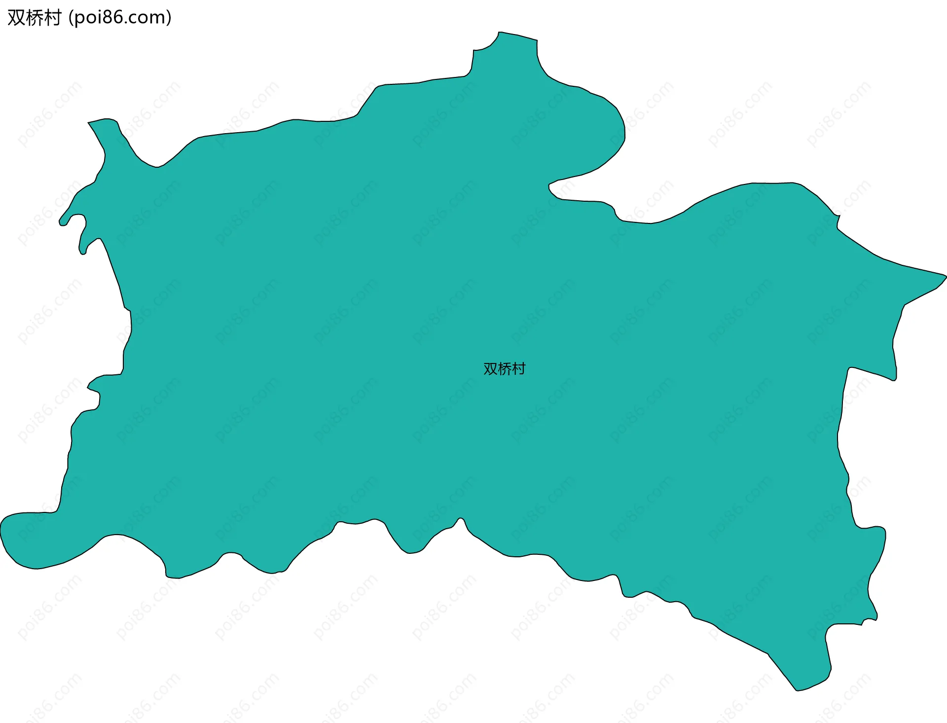 双桥村边界地图