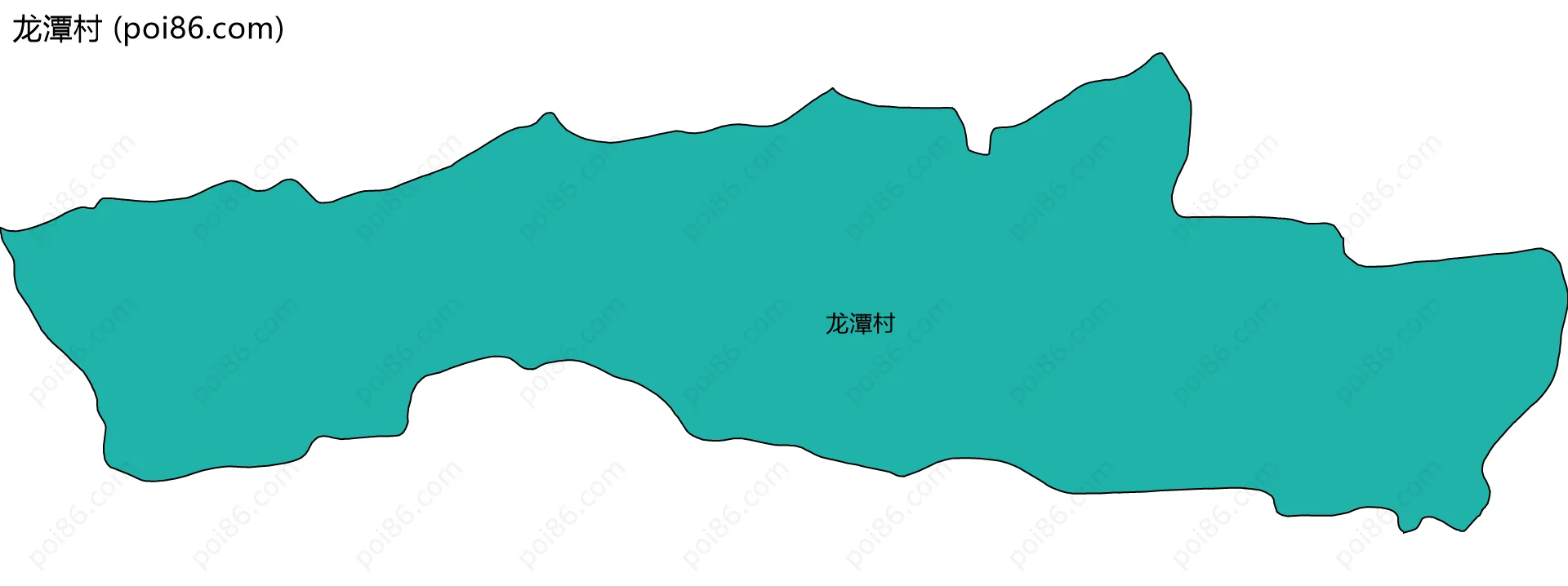 龙潭村边界地图