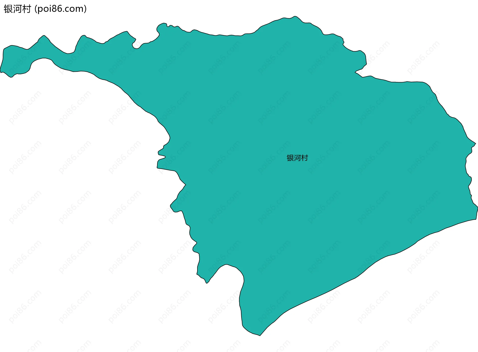 银河村边界地图