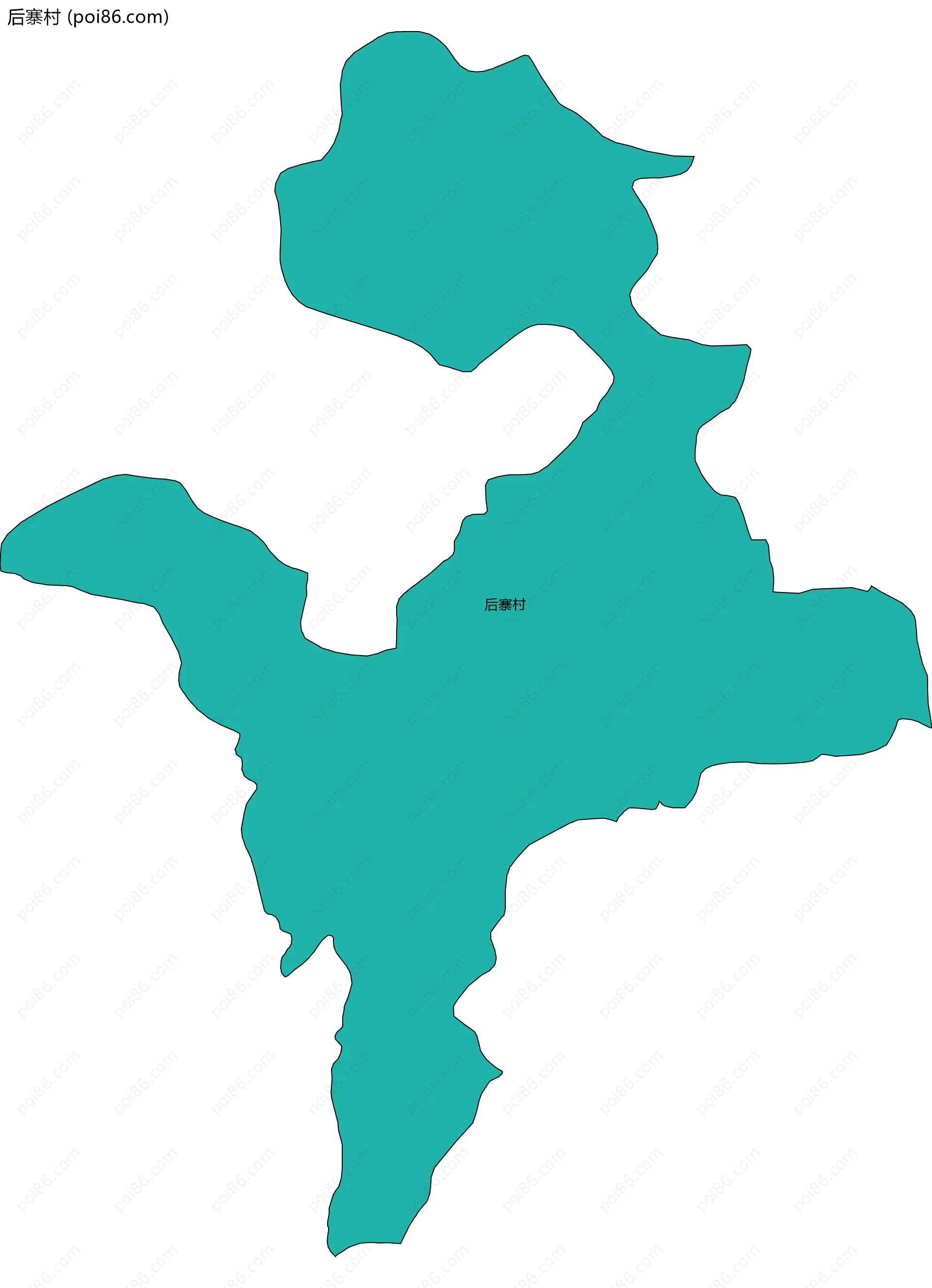 后寨村边界地图