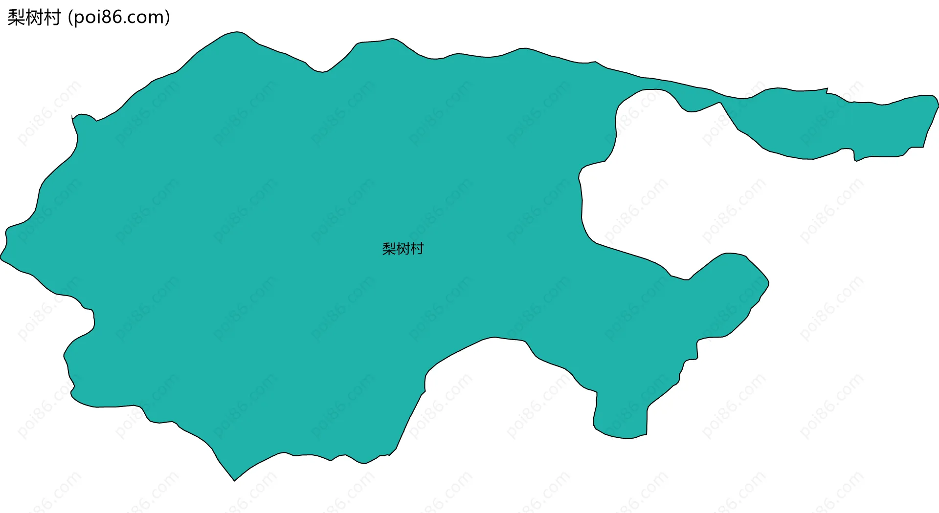 梨树村边界地图