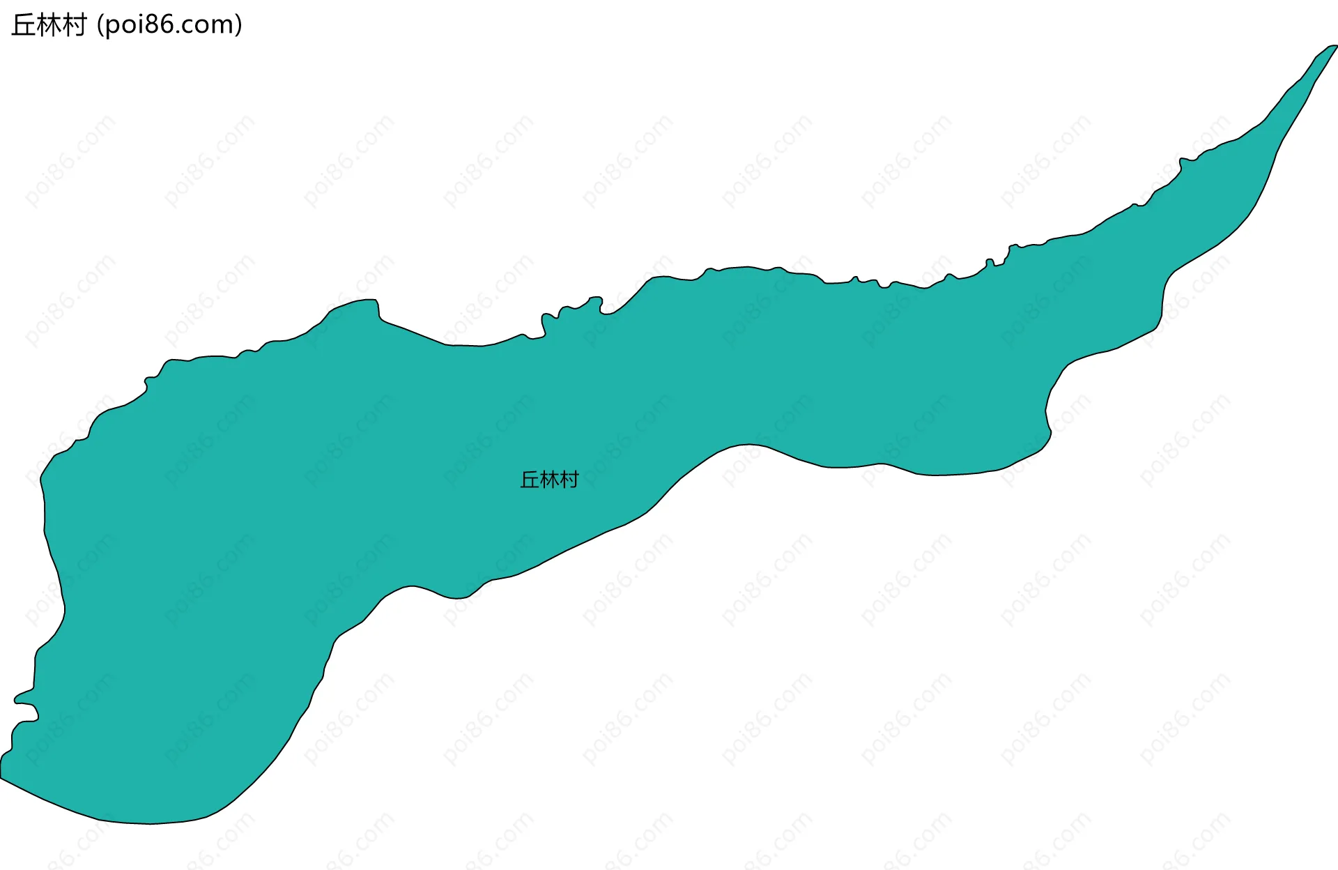 丘林村边界地图