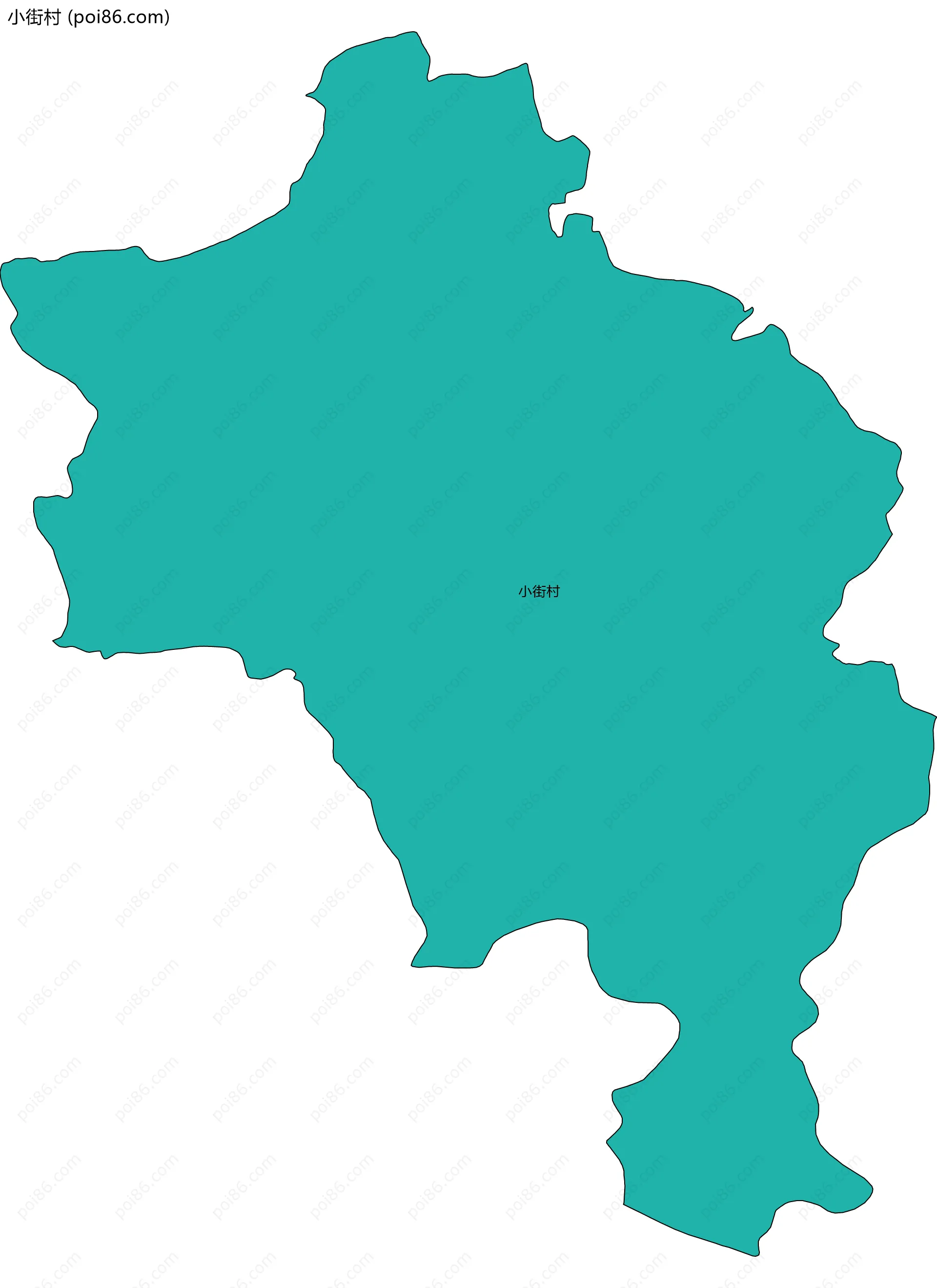 小街村边界地图