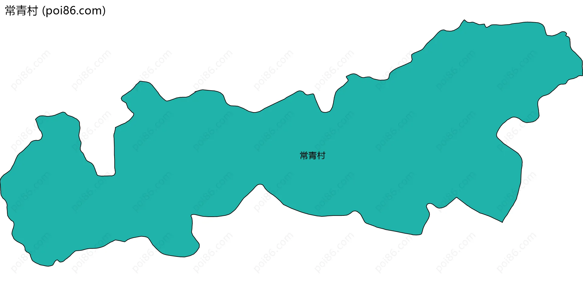 常青村边界地图