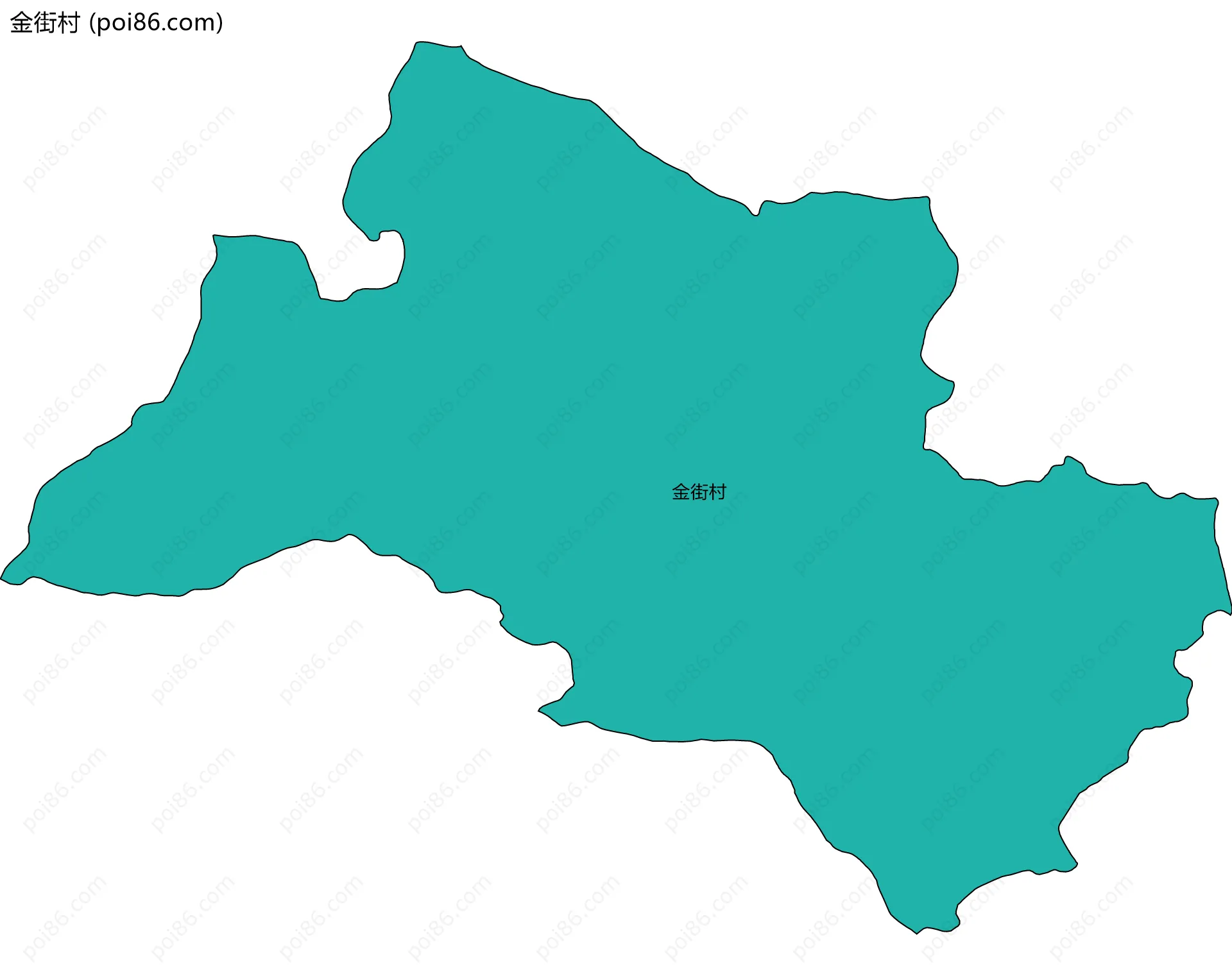 金街村边界地图