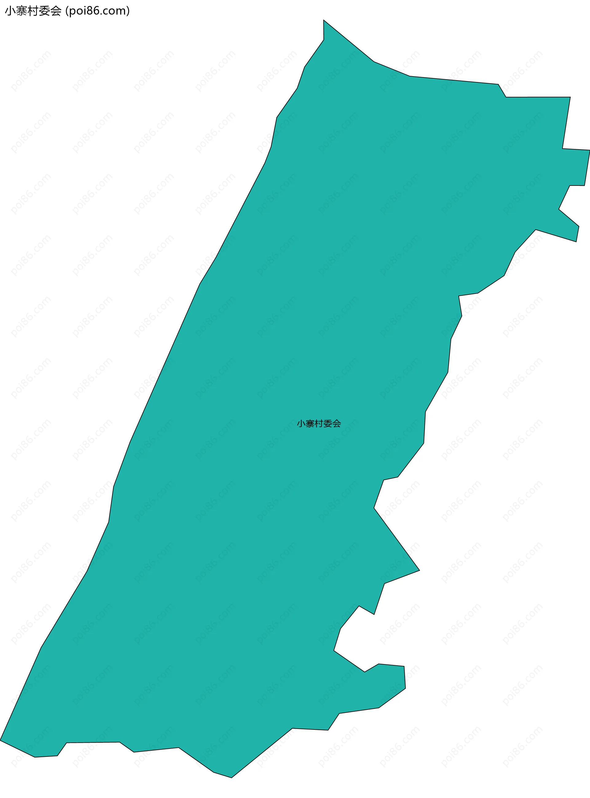 小寨村委会边界地图