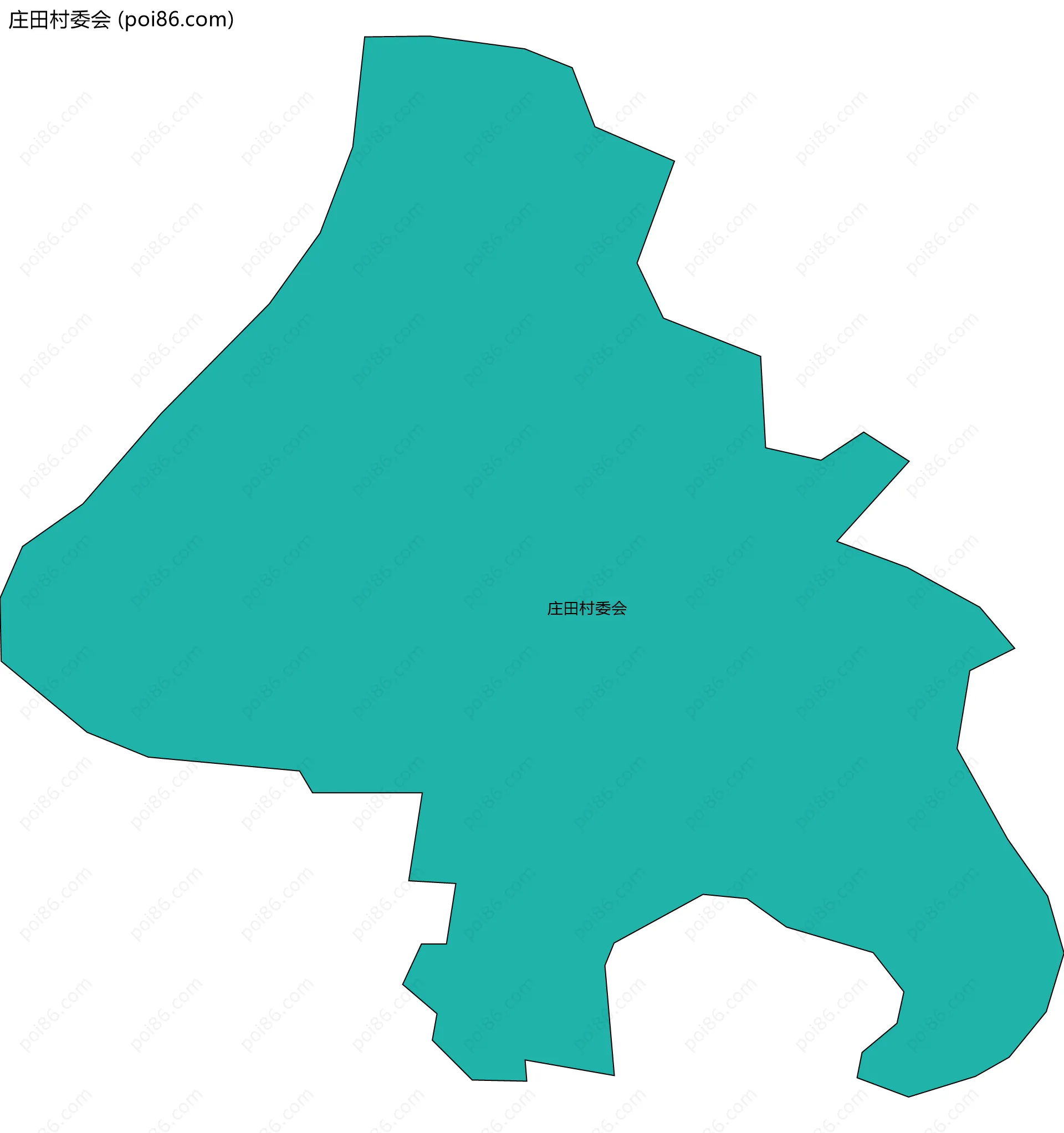 庄田村委会边界地图