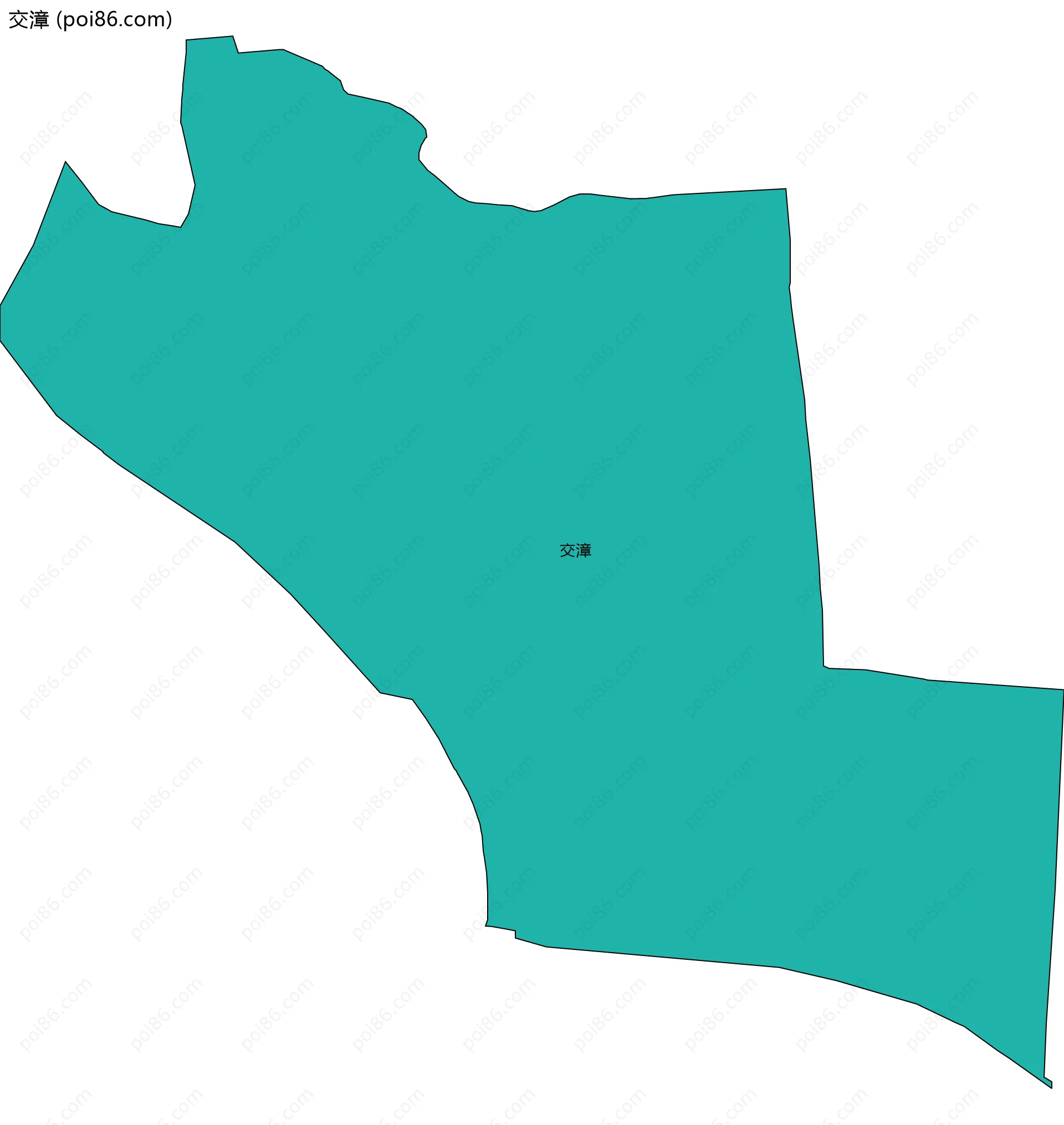交漳边界地图
