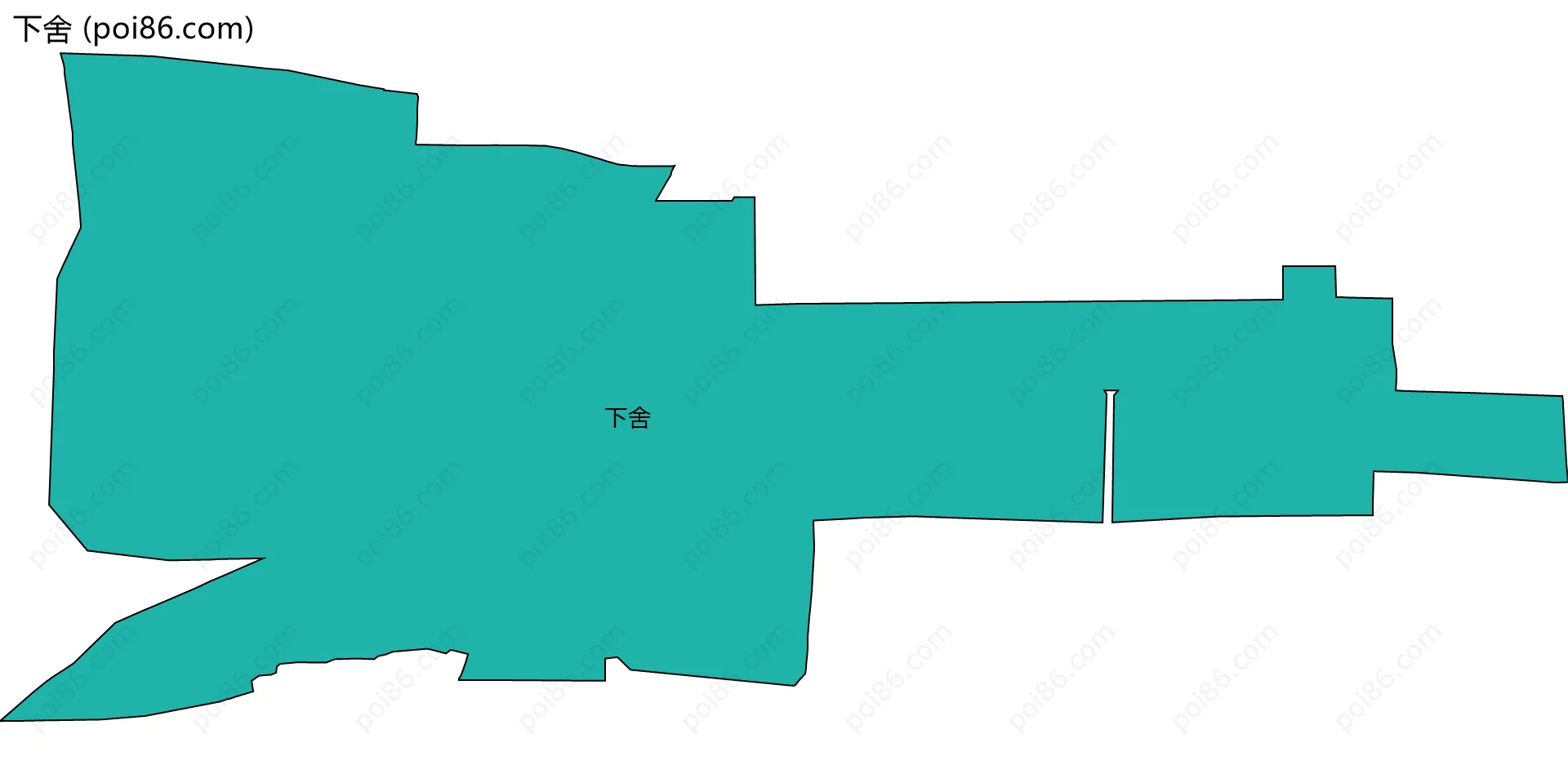 下舍边界地图