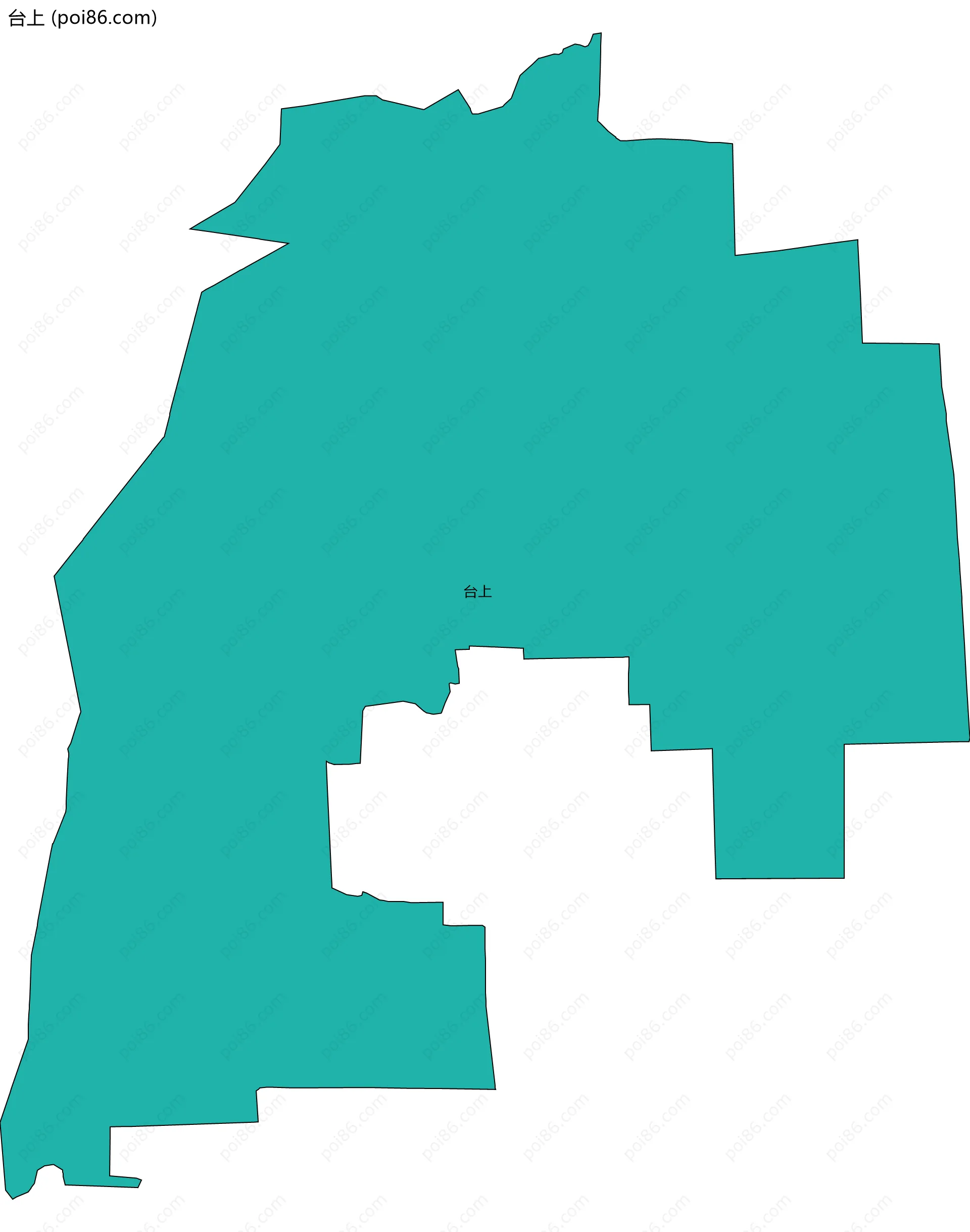 台上边界地图