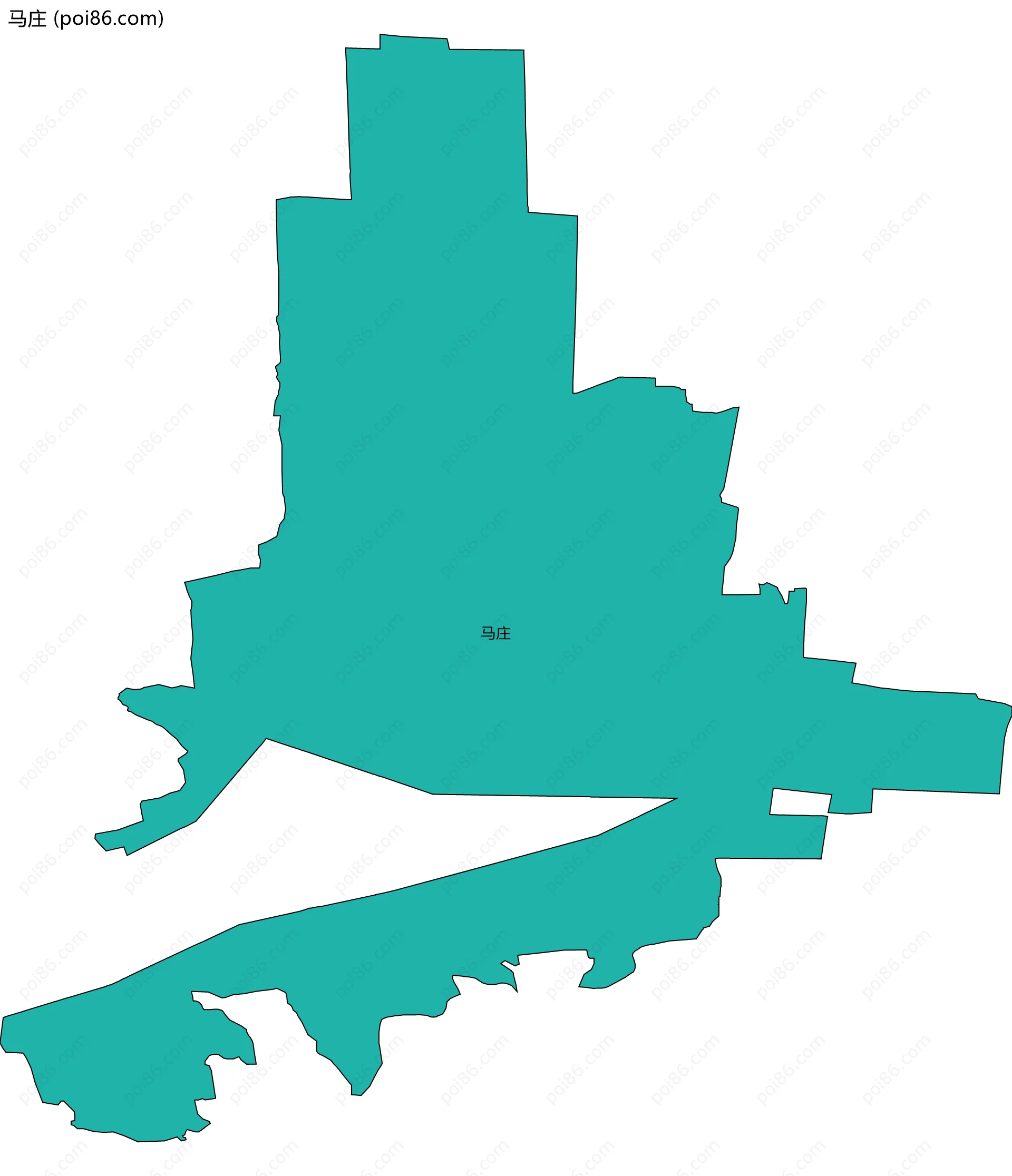 马庄边界地图