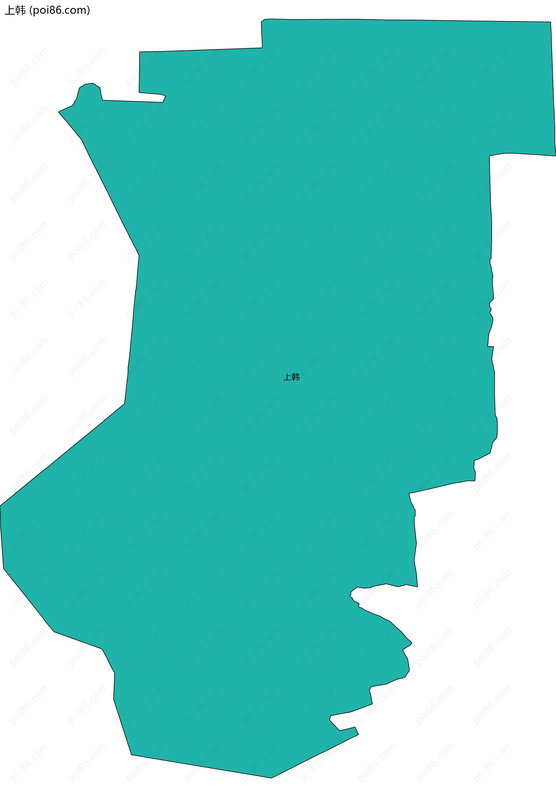 上韩边界地图