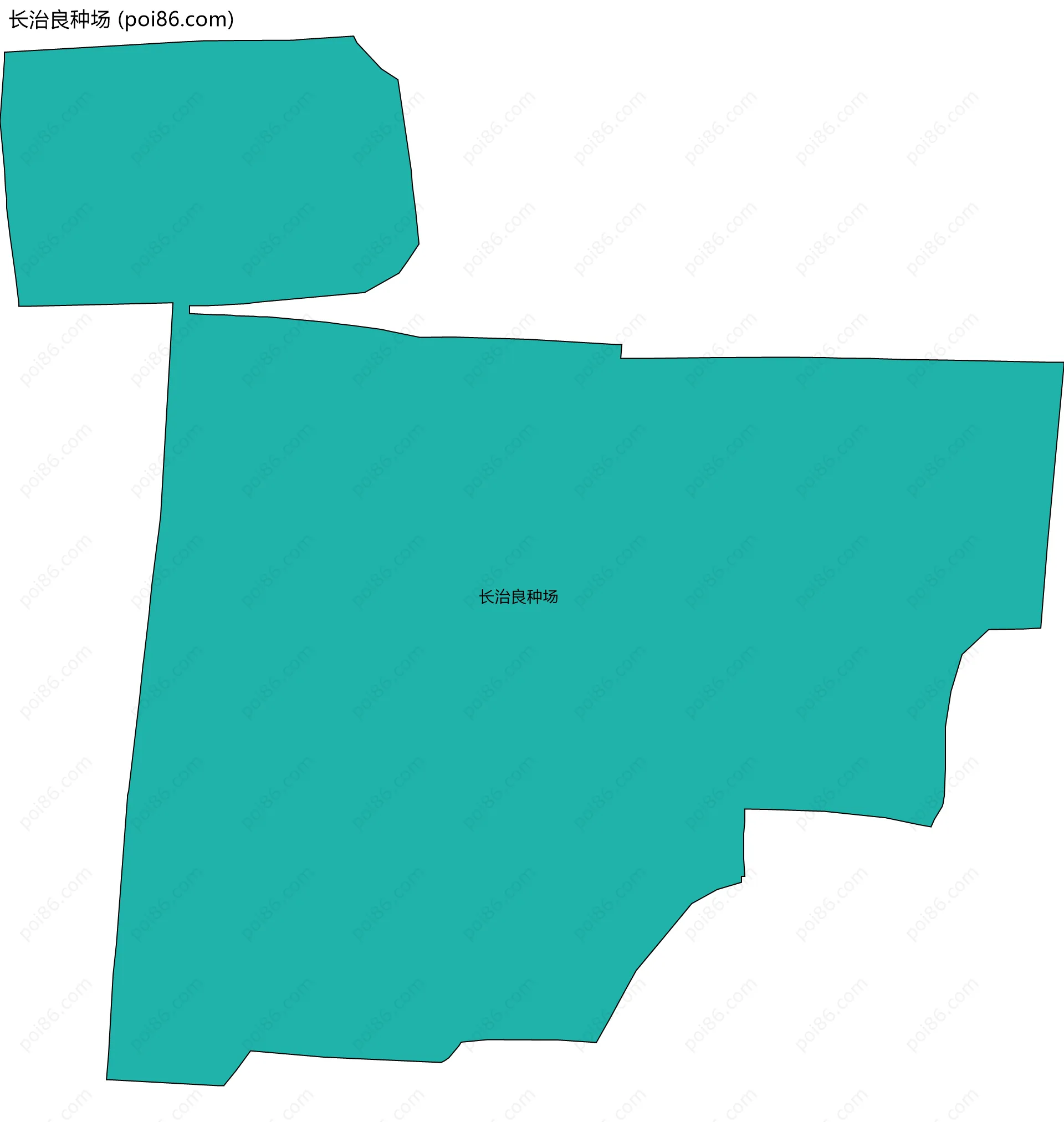 长治良种场边界地图