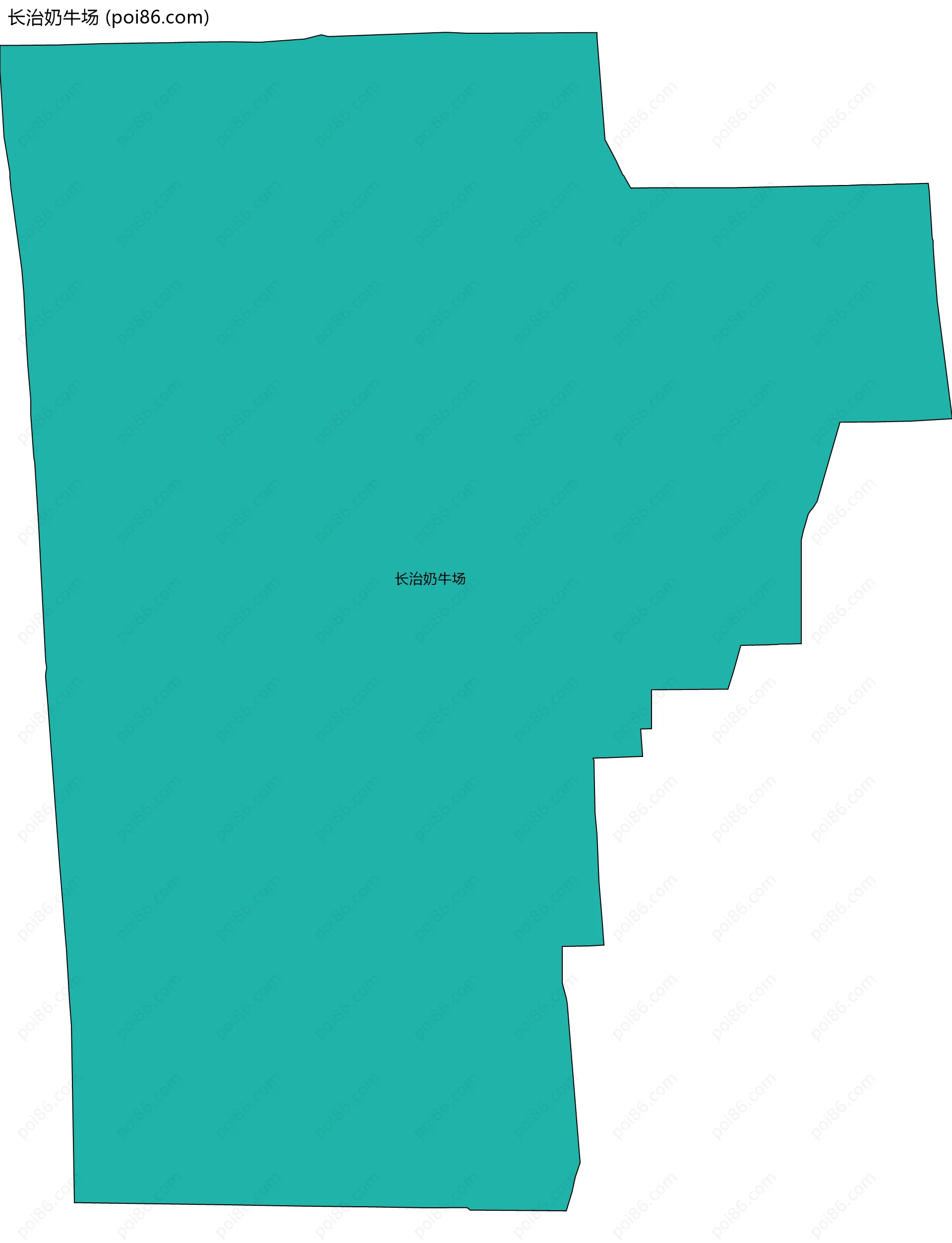 长治奶牛场边界地图