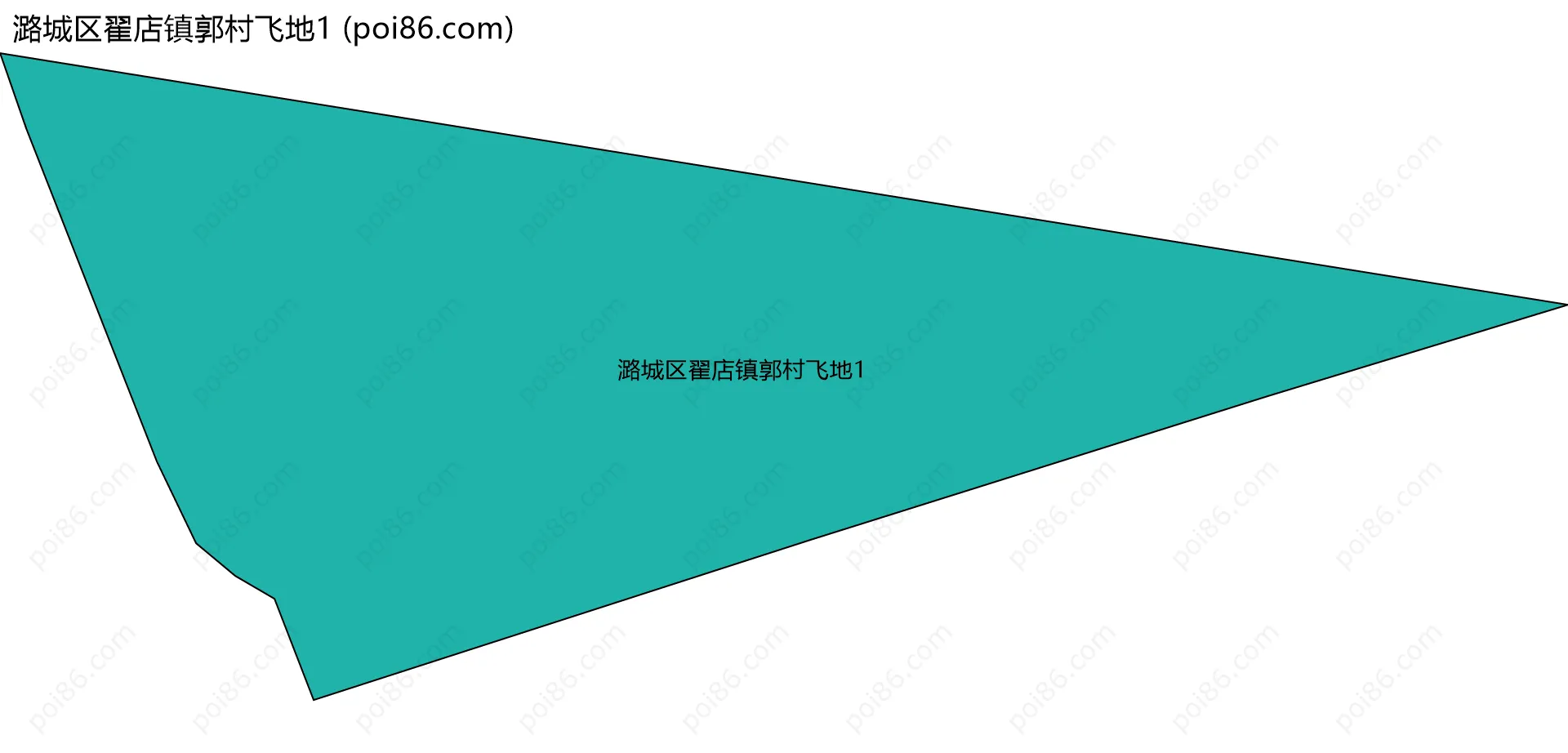 潞城区翟店镇郭村飞地1边界地图