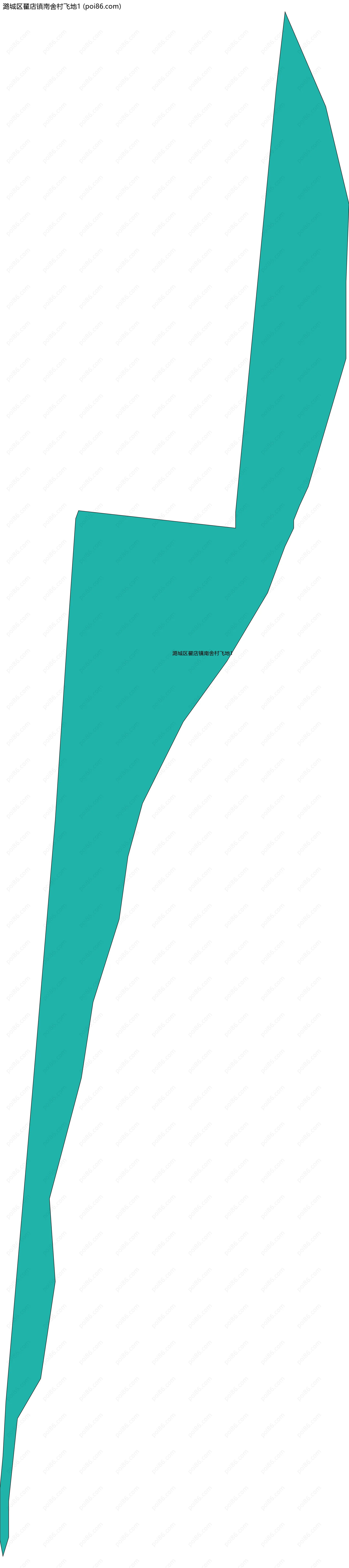 潞城区翟店镇南舍村飞地1边界地图