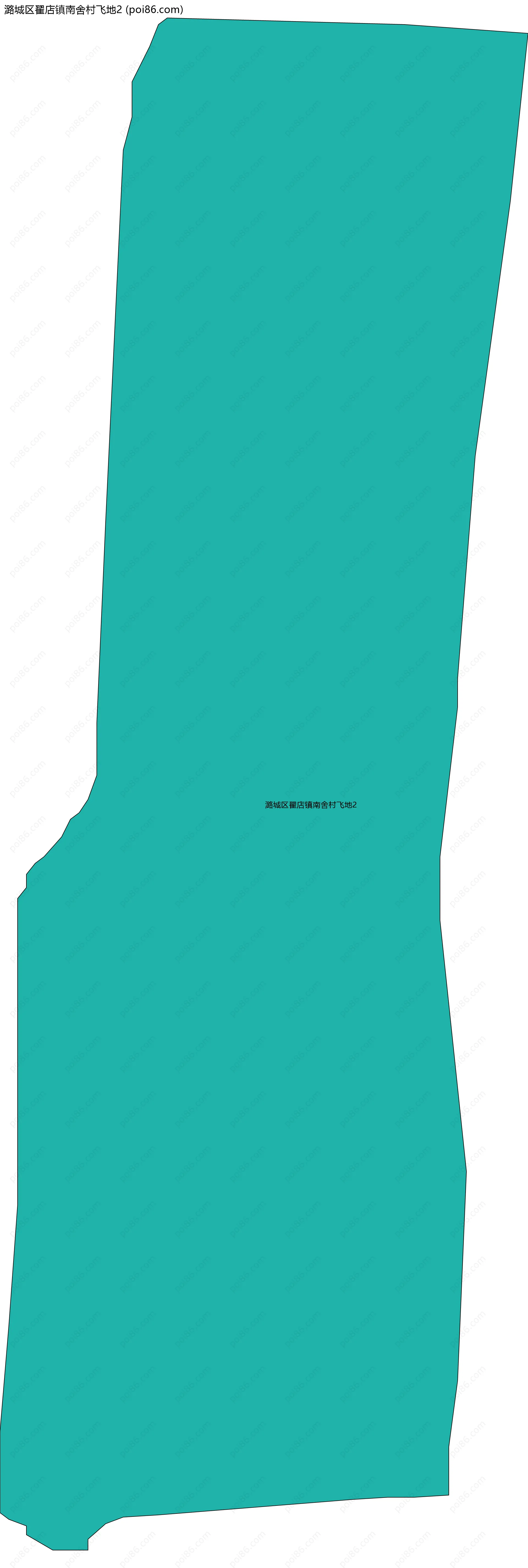 潞城区翟店镇南舍村飞地2边界地图