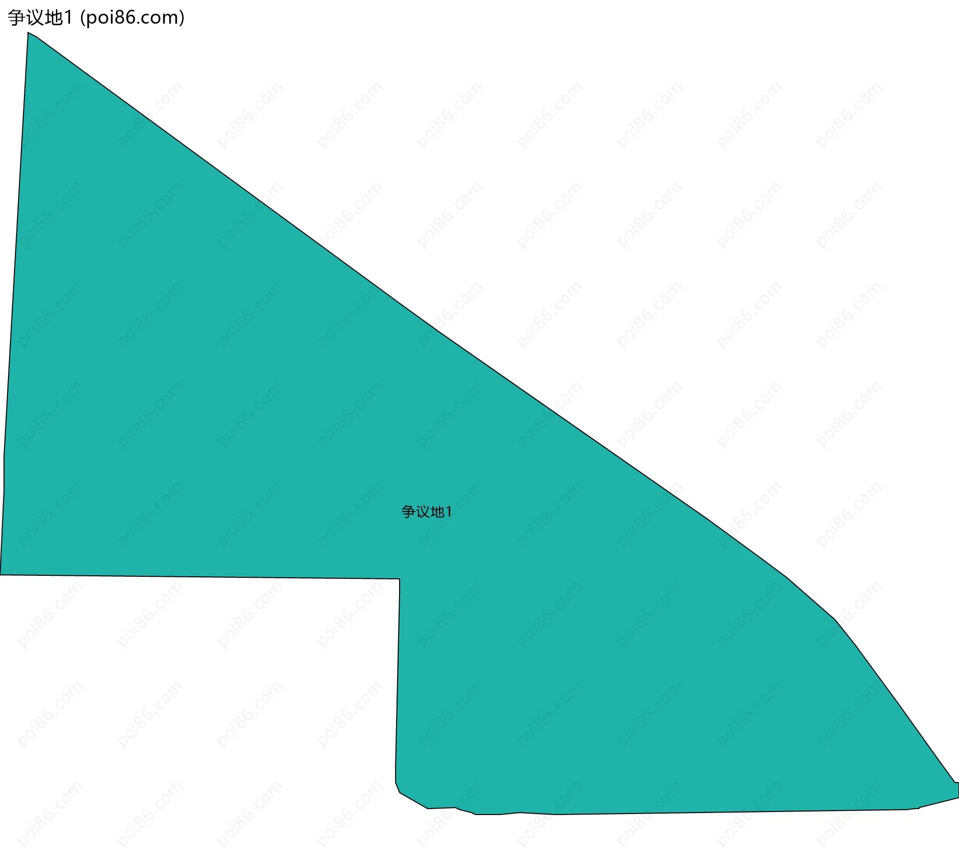 争议地1边界地图