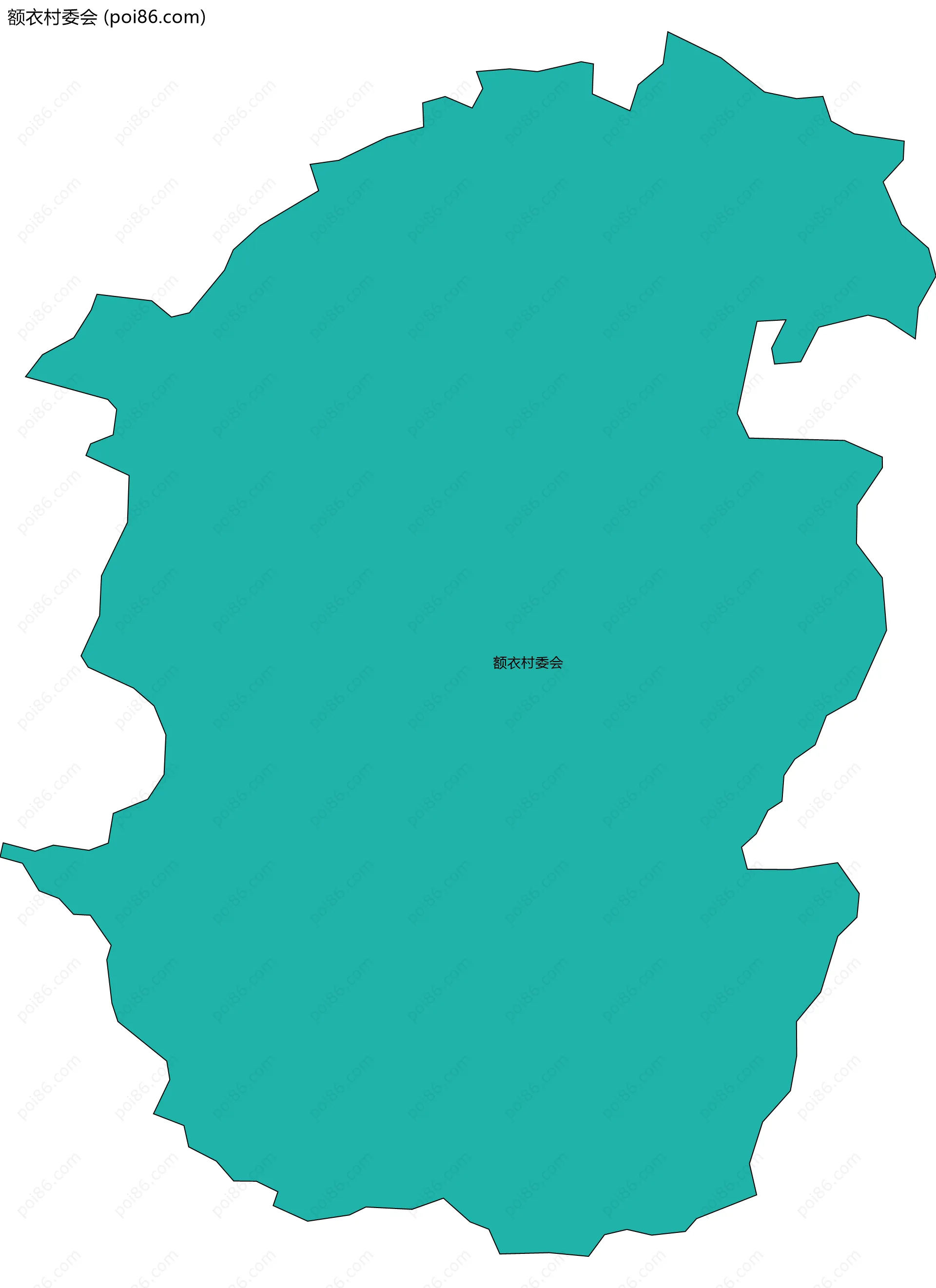 额衣村委会边界地图