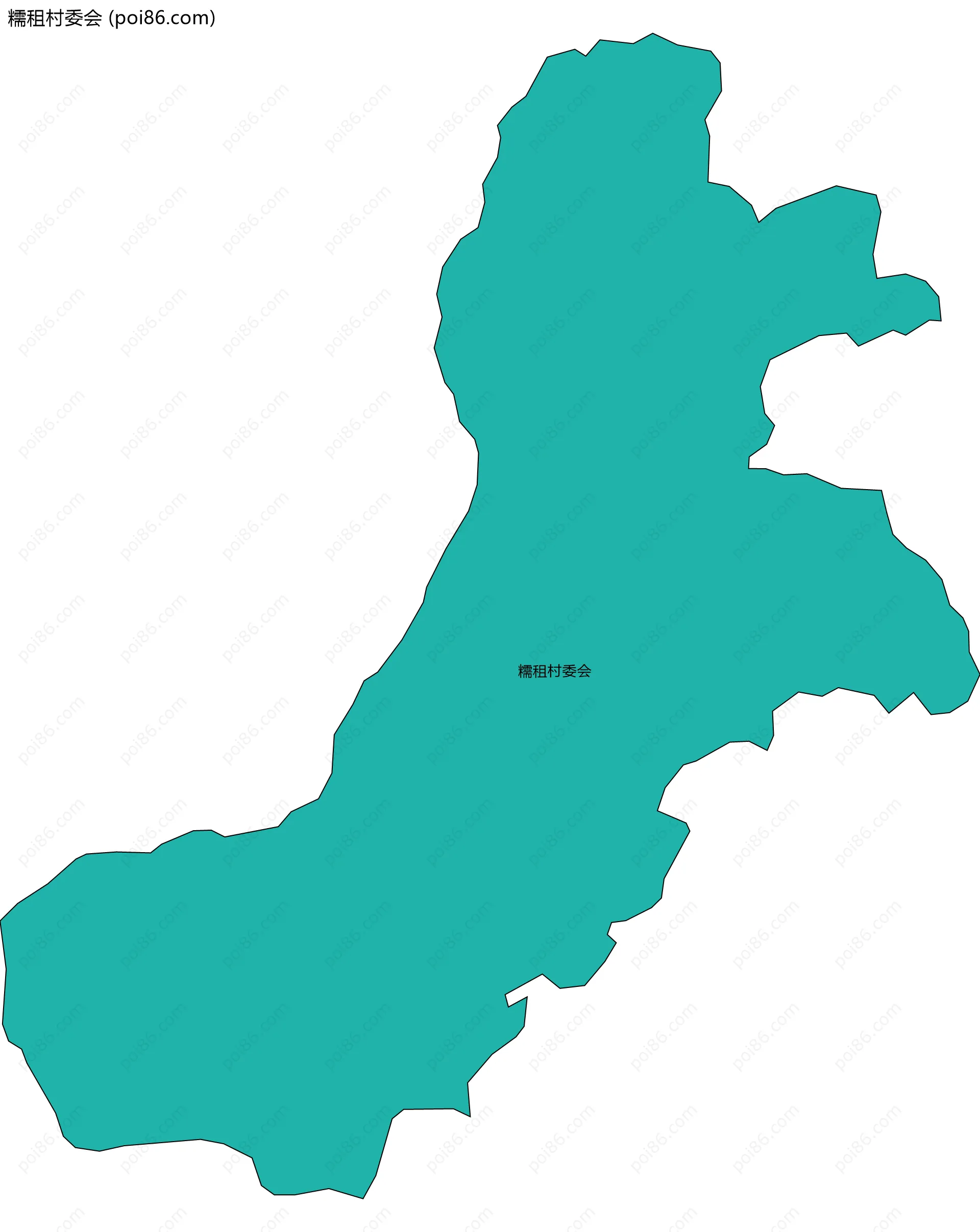 糯租村委会边界地图