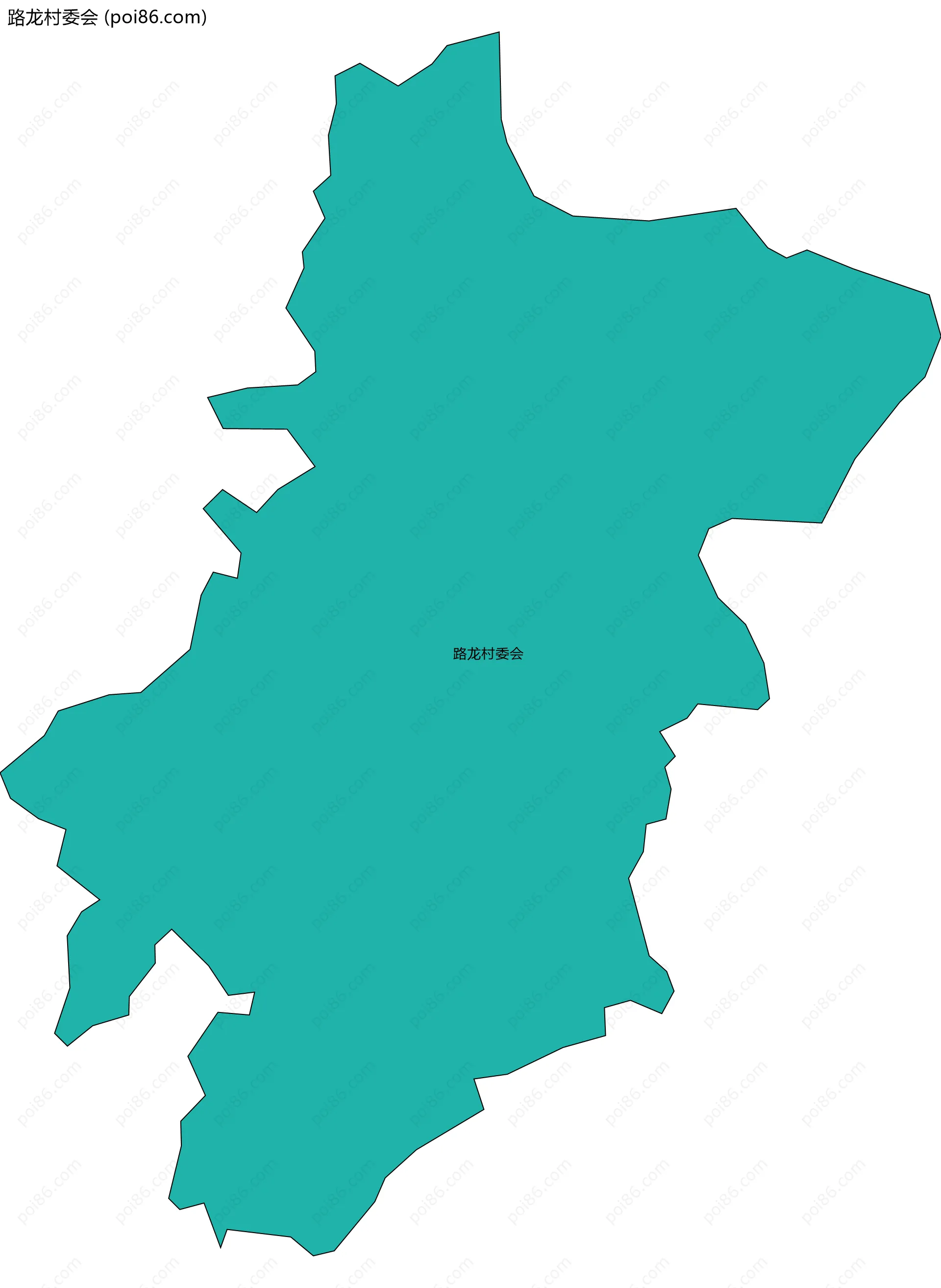 路龙村委会边界地图