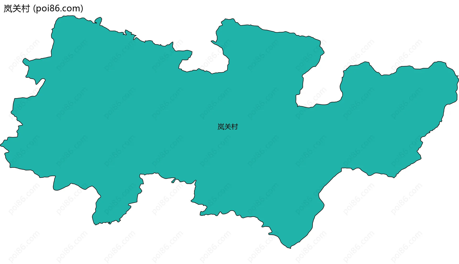 岚关村边界地图