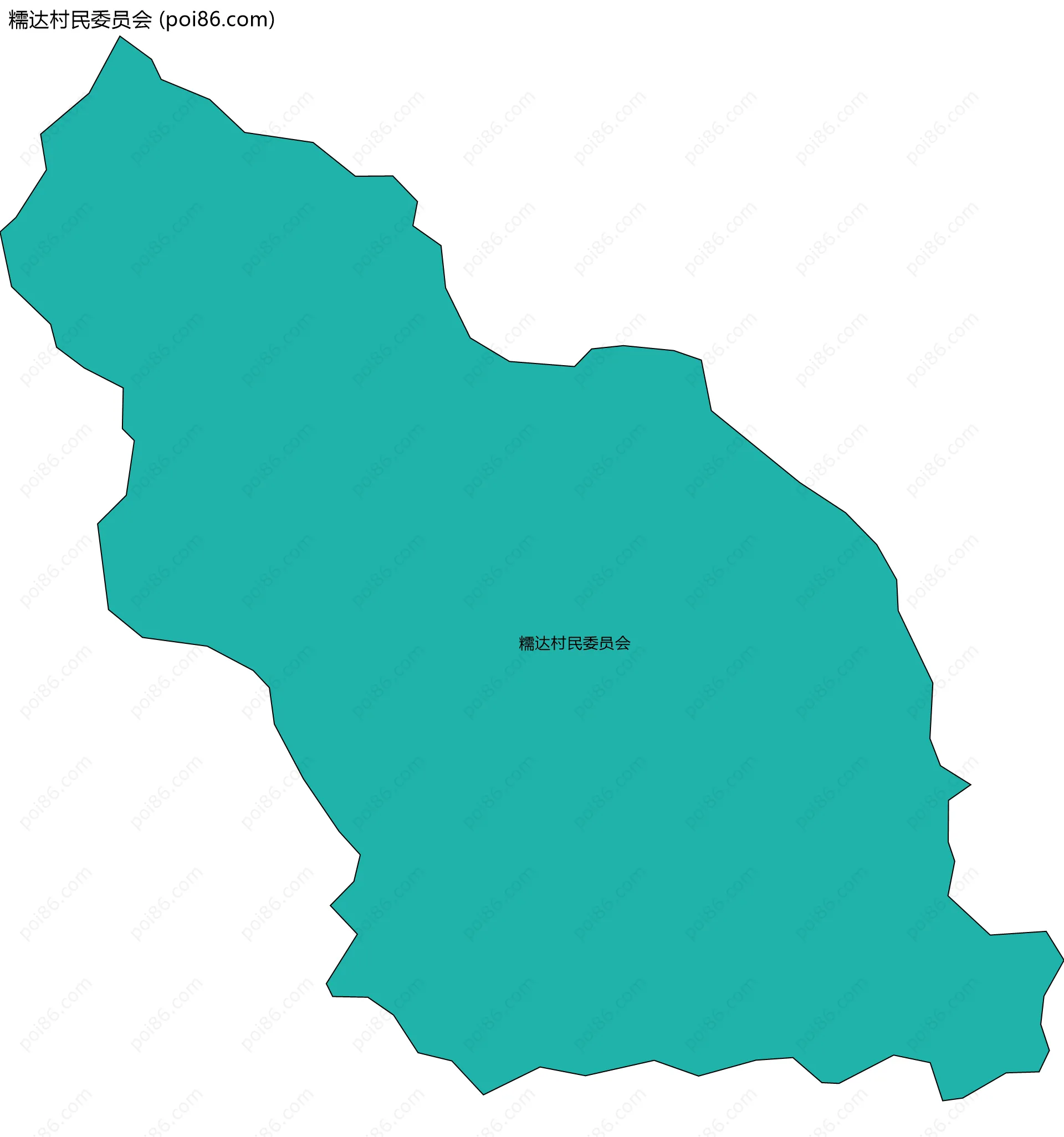糯达村民委员会边界地图