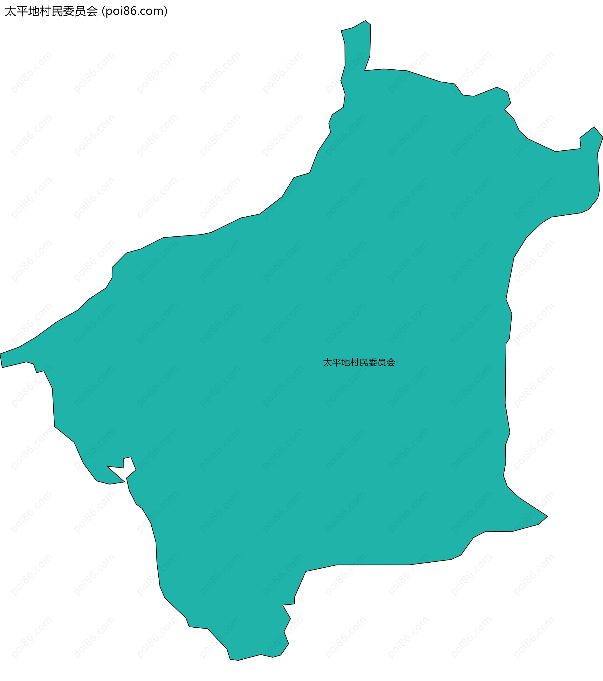 太平地村民委员会边界地图