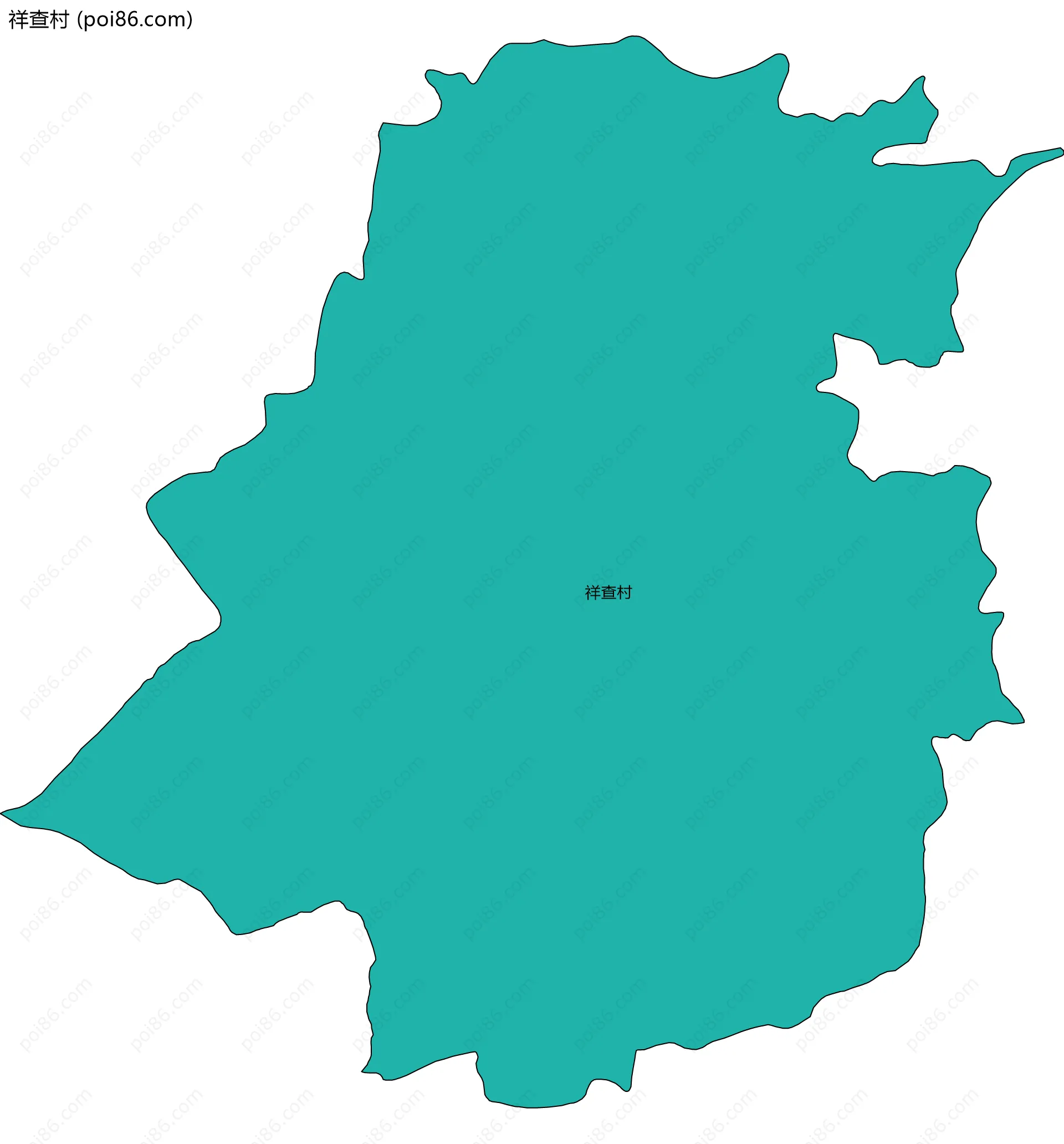 祥查村边界地图