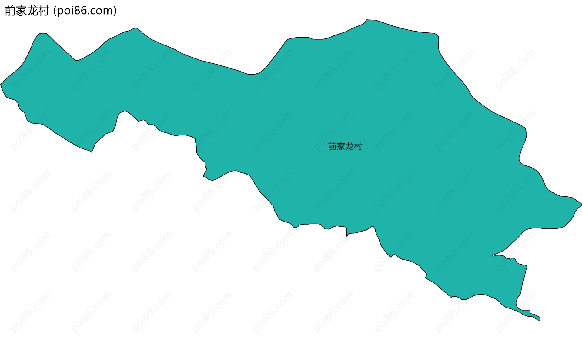 前家龙村边界地图