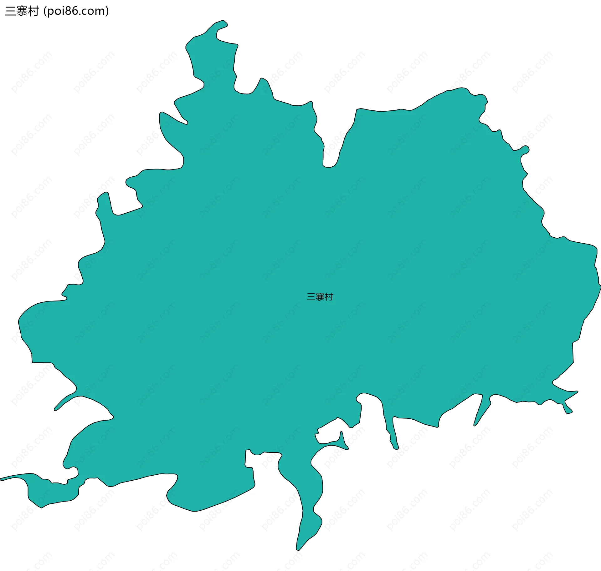 三寨村边界地图